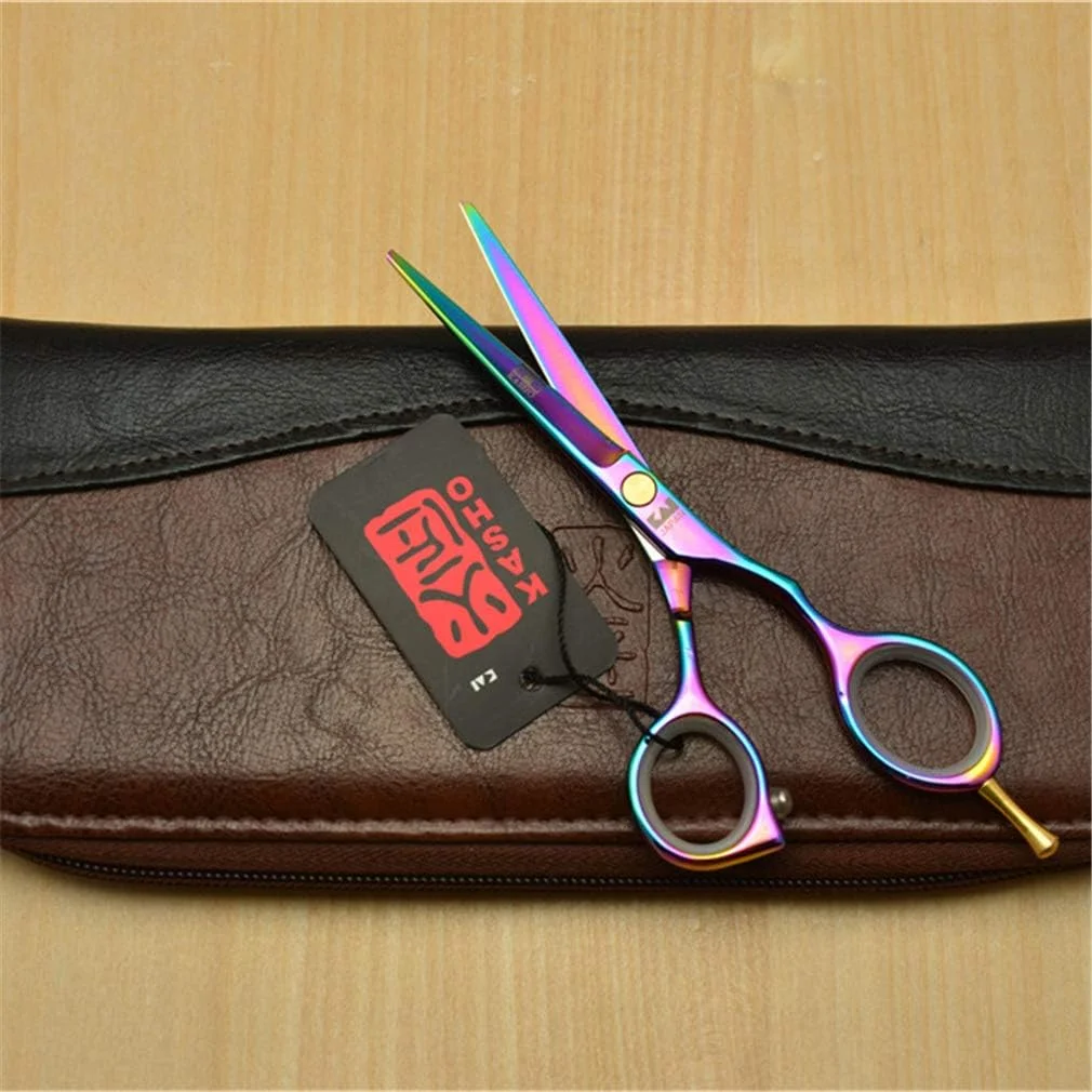 ست قیچی آرایشگری حرفه ای SXFXZ، سایز 5.5 اینچ، چند رنگ، مناسب دست راست، شامل قیچی آرایشگری، قیچی پیتاژ، ابزار پیرایش مو، ابزار سالن آرایشگری، ساخته شده از فولاد 440C، به همراه شانه و لوازم جانبی ست قیچی آرایشگری حرفه ای SXFXZ، سایز 5.5 اینچ، چند رنگ، مناسب دست راست، شامل قیچی آرایشگری، قیچی پیتاژ، ابزار پیرایش مو، ابزار سالن آرایشگری، ساخته شده از فولاد 440C، به همراه شانه و لوازم جانبی