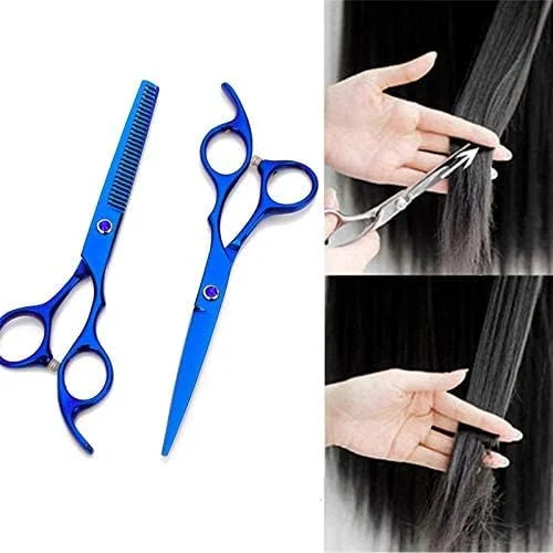 قیچی آرایشگری مو تیستیک، قیچی اصلاح مو سگ و گربه از جنس استیل ضد زنگ، قیچی کم حجم کننده مو با لبه تیز برای آرایش حیوانات خانگی، ابزار آرایشگری (2 عدد) قیچی آرایشگری مو تیستیک، قیچی اصلاح مو سگ و گربه از جنس استیل ضد زنگ، قیچی کم حجم کننده مو با لبه تیز برای آرایش حیوانات خانگی، ابزار آرایشگری (2 عدد)