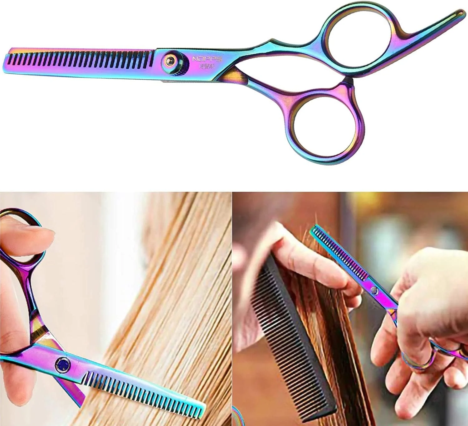 ست قیچی آرایشگری حرفه ای 8 تکه SYOSI، قیچی های آرایشگری استیل ضد زنگ 6 اینچی برای آرایشگران، قیچی های پیتاژ و بافت دهنده، قیچی های پیرایش حیوانات خانگی، شانه تیغ دار و گیره ست قیچی آرایشگری حرفه ای 8 تکه SYOSI، قیچی های آرایشگری استیل ضد زنگ 6 اینچی برای آرایشگران، قیچی های پیتاژ و بافت دهنده، قیچی های پیرایش حیوانات خانگی، شانه تیغ دار و گیره