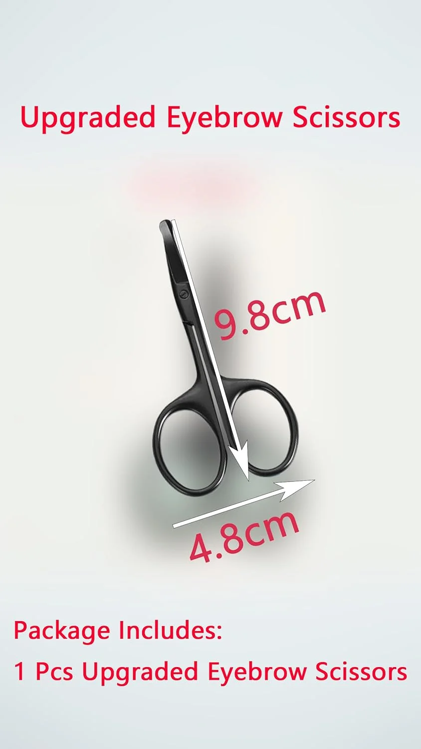قیچی ابرو ارتقا یافته، قیچی موی صورت مردانه، قیچی موی بینی با طراحی نوک گرد ایمن، به حفره بینی آسیب نمی رساند. قیچی پیرایش حرفه ای از جنس استنلس استیل (جعبه هدیه مشکی شیک) قیچی ابرو ارتقا یافته، قیچی موی صورت مردانه، قیچی موی بینی با طراحی نوک گرد ایمن، به حفره بینی آسیب نمی رساند. قیچی پیرایش حرفه ای از جنس استنلس استیل (جعبه هدیه مشکی شیک)