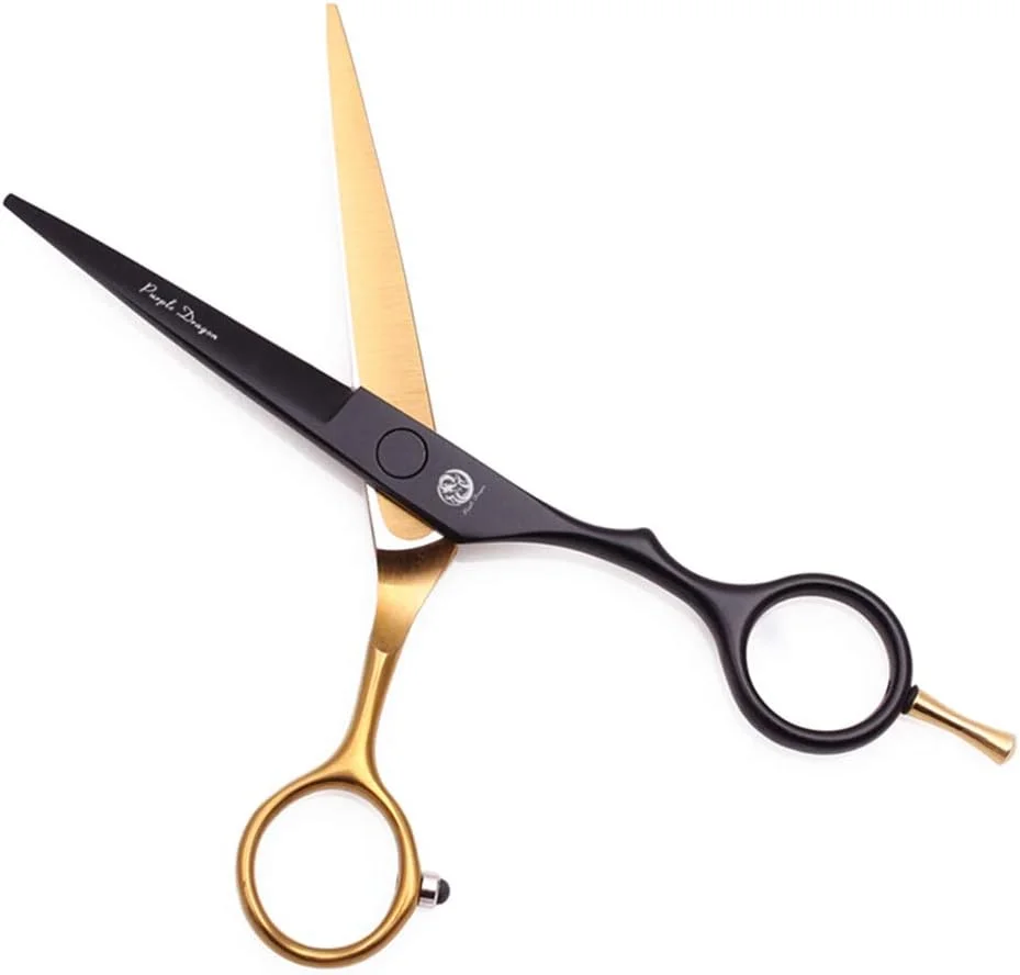 ست قیچی آرایشگری حرفه ای مشکی طلایی SXFXZ، قیچی های کوتاهی و پیتاژ 5.5 اینچی، فولاد 6CR با کیفیت بالا، تیز، مناسب آرایشگران، کیت سالن خانگی به همراه کیف چرمی ست قیچی آرایشگری حرفه ای مشکی طلایی SXFXZ، قیچی های کوتاهی و پیتاژ 5.5 اینچی، فولاد 6CR با کیفیت بالا، تیز، مناسب آرایشگران، کیت سالن خانگی به همراه کیف چرمی