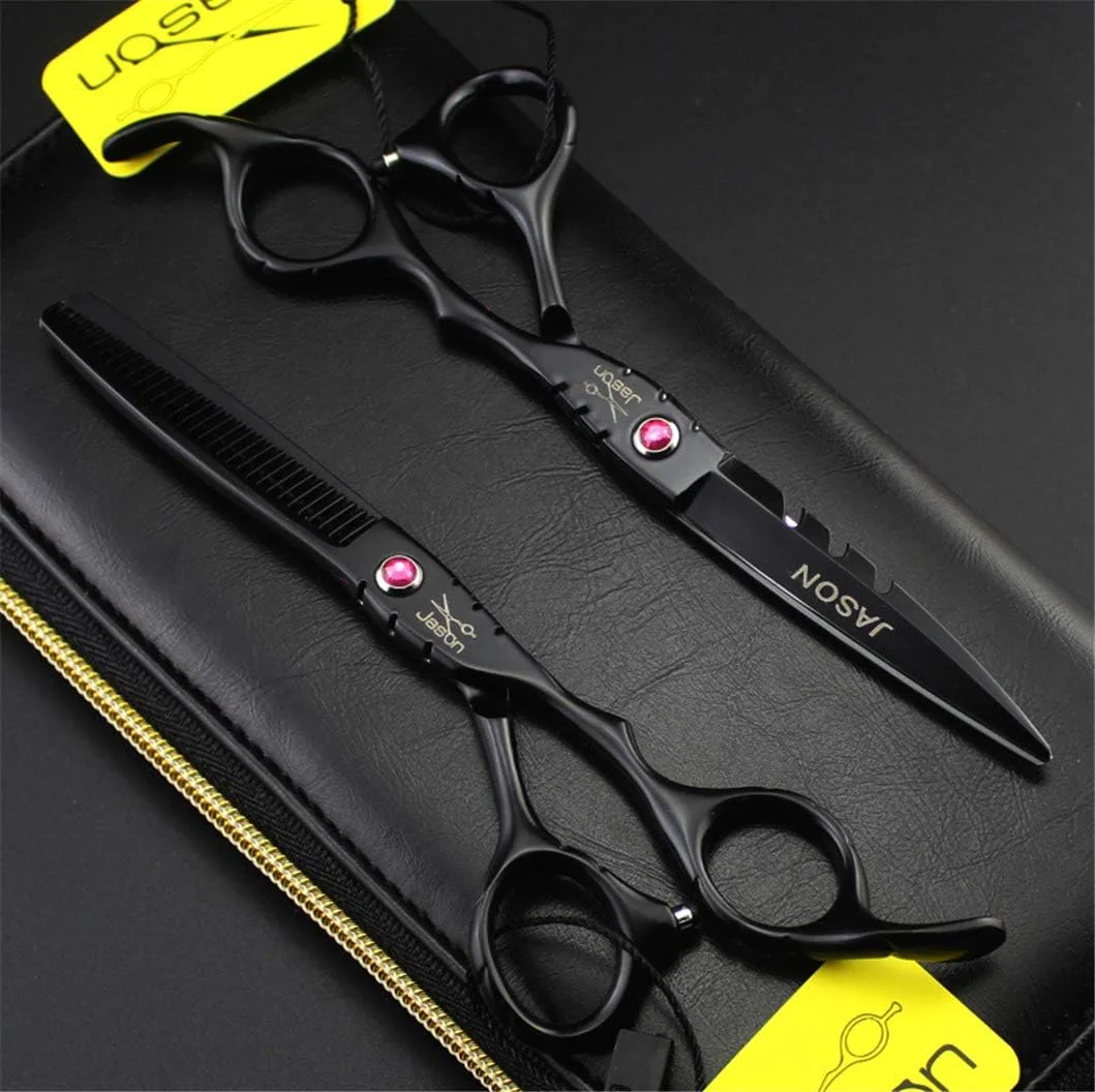 ست قیچی آرایشگری حرفه ای مشکی SXFXZ سایز 5.5/6.0 اینچ، قیچی های با کیفیت پیرایش و حجم دهی مو، فولاد 6CR، مناسب برای آرایشگران راست دست، لوازم پیرایش مو در خانه و سالن، 5.5 اینچ ست قیچی آرایشگری حرفه ای مشکی SXFXZ سایز 5.5/6.0 اینچ، قیچی های با کیفیت پیرایش و حجم دهی مو، فولاد 6CR، مناسب برای آرایشگران راست دست، لوازم پیرایش مو در خانه و سالن، 5.5 اینچ