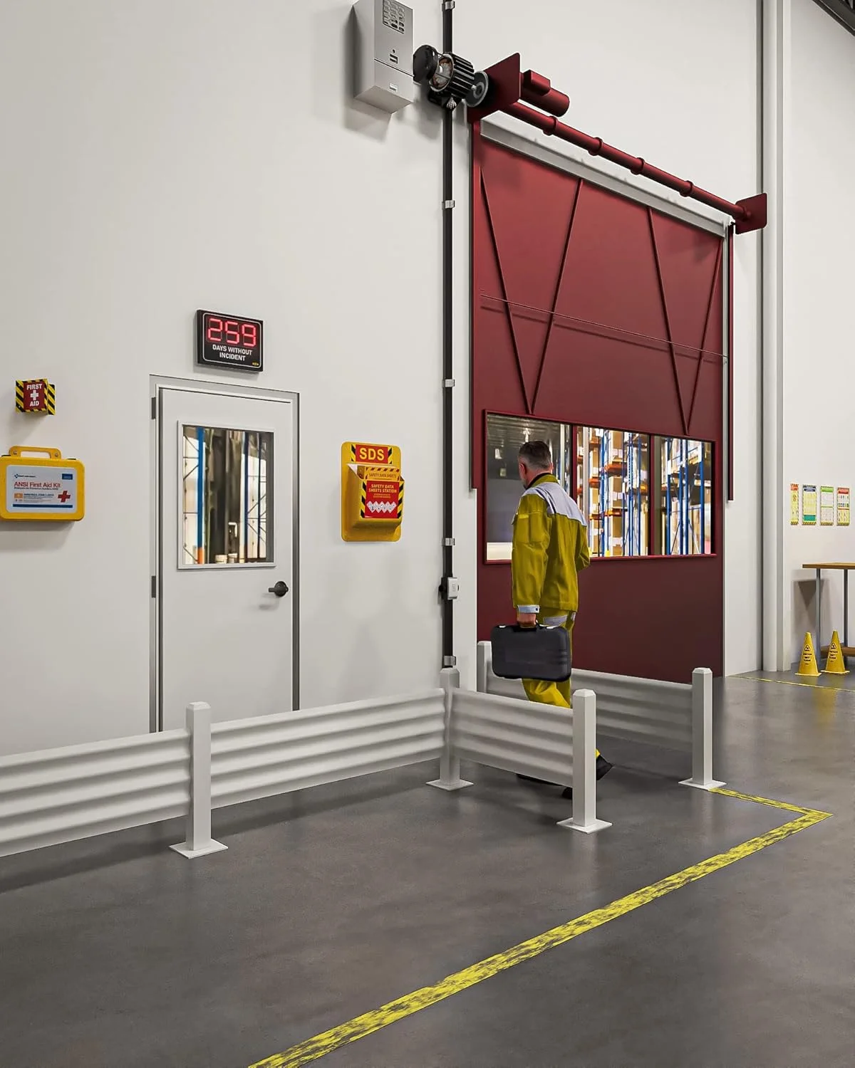 پکیج 2 عددی پوشه و استند دیواری برگه اطلاعات ایمنی مواد (MSDS/SDS) Yellow Safety Inc. - مطابق با الزامات به روز شده سال 2023، مقاوم و سنگین، حلقه 3 اینچی، پوشه SDS و نگهدارنده دیواری MSDS، شامل لوازم نصب پکیج 2 عددی پوشه و استند دیواری برگه اطلاعات ایمنی مواد (MSDS/SDS) Yellow Safety Inc. - مطابق با الزامات به روز شده سال 2023، مقاوم و سنگین، حلقه 3 اینچی، پوشه SDS و نگهدارنده دیواری MSDS، شامل لوازم نصب