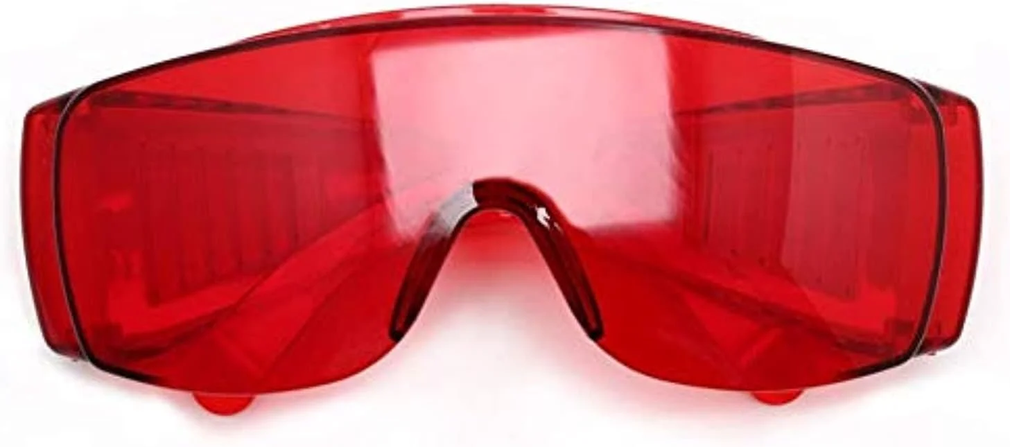 عینک محافظ دندانپزشکی VIQILANY برای لایت کیورینگ، سفید کردن دندان، لامپ UV، عینک قرمز، ابزار دندانپزشکی، تجهیزات آزمایشگاهی دندانپزشک