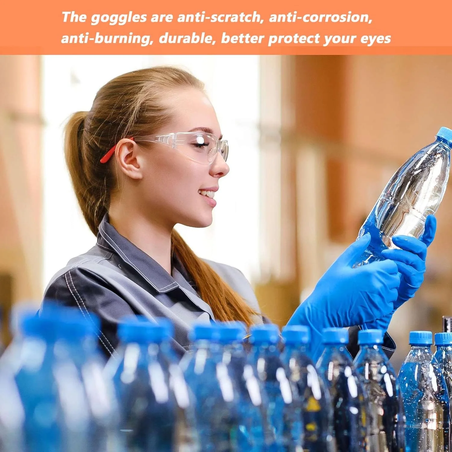 عینک ایمنی شفاف کامپیوتر برای کار، 6 عدد، پوشش ضد خش و ضد مه، محافظت از چشم برای کار با چوب، کار در آزمایشگاه، چمن زنی، تجهیزات کار در حیاط در برابر گرد و غبار عینک ایمنی شفاف کامپیوتر برای کار، 6 عدد، پوشش ضد خش و ضد مه، محافظت از چشم برای کار با چوب، کار در آزمایشگاه، چمن زنی، تجهیزات کار در حیاط در برابر گرد و غبار