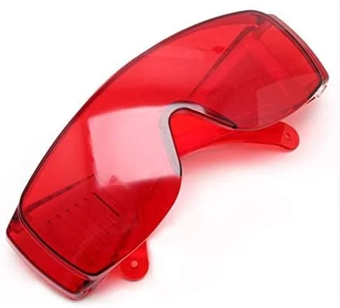 عینک محافظ دندانپزشکی VIQILANY برای لایت کیورینگ، سفید کردن دندان، لامپ UV، عینک قرمز، ابزار دندانپزشکی، تجهیزات آزمایشگاهی دندانپزشک