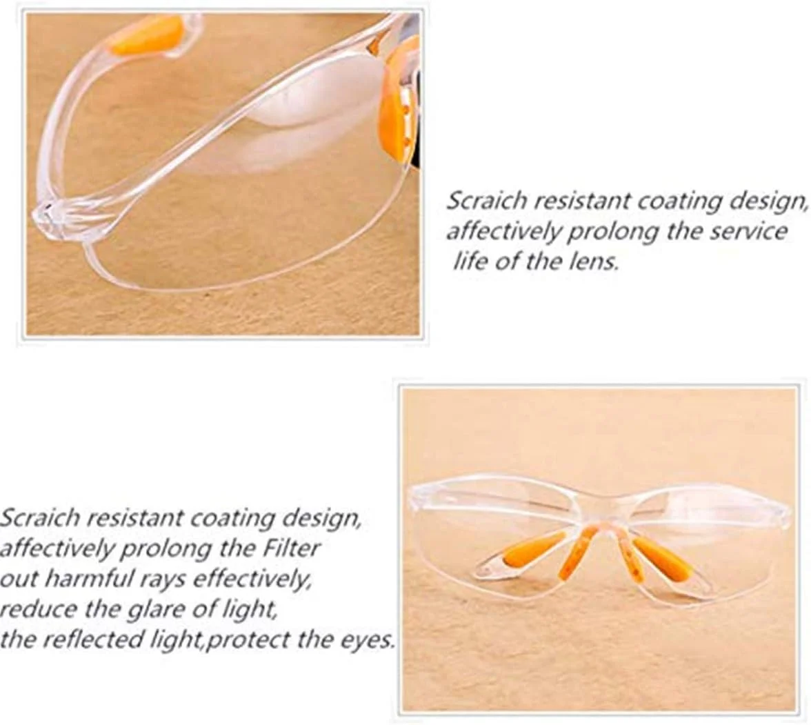 عینک ایمنی پلاستیکی شفاف YAAVAAW، بسته 10 عددی، با محافظ بینی و نوک لاستیکی دسته، مناسب کودکان برای بازی با تفنگ نرف/باغبانی/آزمایشگاه/مواد شیمیایی عینک ایمنی پلاستیکی شفاف YAAVAAW، بسته 10 عددی، با محافظ بینی و نوک لاستیکی دسته، مناسب کودکان برای بازی با تفنگ نرف/باغبانی/آزمایشگاه/مواد شیمیایی