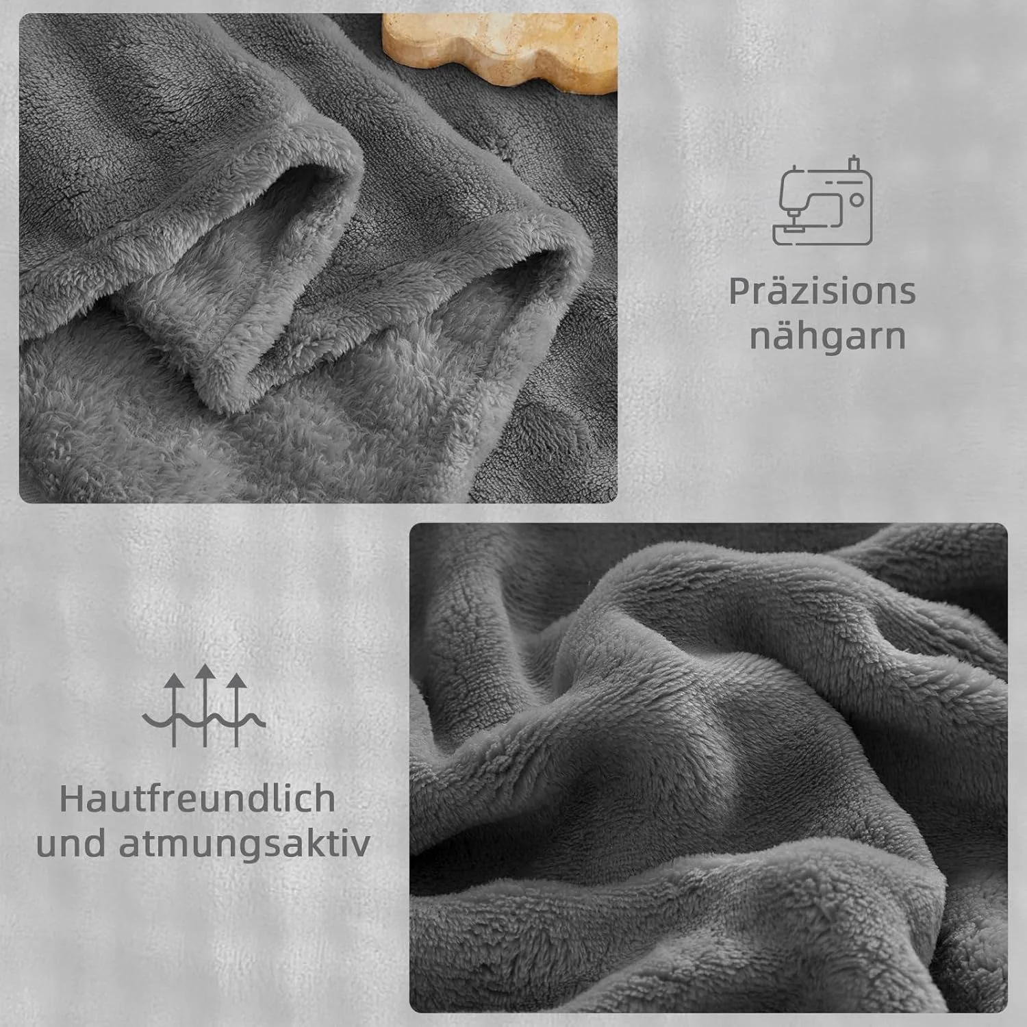 پتوی نرم و لطیف وانگز بدینگ، پتوی پشمی کرکی خاکستری تیره 200 در 220 سانتی متر، پتوی پشم حبابی برای تخت، مبل، محل کار، رو تختی مناسب برای تمام فصول پتوی نرم و لطیف وانگز بدینگ، پتوی پشمی کرکی خاکستری تیره 200 در 220 سانتی متر، پتوی پشم حبابی برای تخت، مبل، محل کار، رو تختی مناسب برای تمام فصول