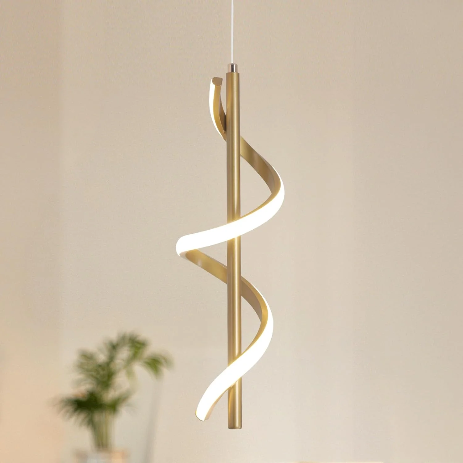 چراغ آویز طلایی مدرن YATAI، ارتفاع قابل تنظیم 120 سانتی متر، ال ای دی 13 وات، سه رنگ قابل تنظیم (3000K-6000K)، نصب نیمه فرورفته سقفی آلومینیومی و اکریلیک برای غذاخوری، آشپزخانه، کنار تخت چراغ آویز طلایی مدرن YATAI، ارتفاع قابل تنظیم 120 سانتی متر، ال ای دی 13 وات، سه رنگ قابل تنظیم (3000K-6000K)، نصب نیمه فرورفته سقفی آلومینیومی و اکریلیک برای غذاخوری، آشپزخانه، کنار تخت