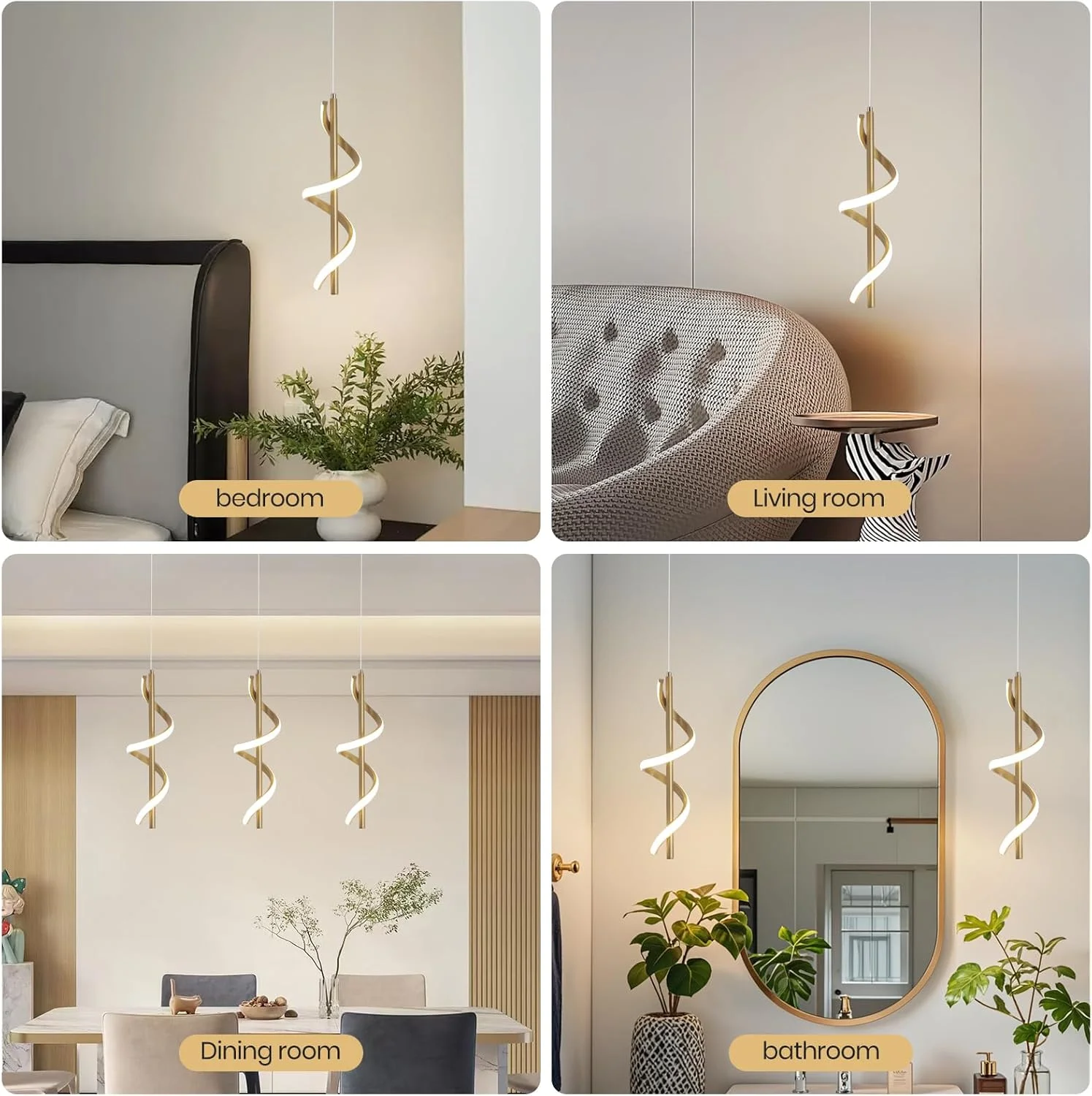 چراغ آویز طلایی مدرن YATAI، ارتفاع قابل تنظیم 120 سانتی متر، ال ای دی 13 وات، سه رنگ قابل تنظیم (3000K-6000K)، نصب نیمه فرورفته سقفی آلومینیومی و اکریلیک برای غذاخوری، آشپزخانه، کنار تخت چراغ آویز طلایی مدرن YATAI، ارتفاع قابل تنظیم 120 سانتی متر، ال ای دی 13 وات، سه رنگ قابل تنظیم (3000K-6000K)، نصب نیمه فرورفته سقفی آلومینیومی و اکریلیک برای غذاخوری، آشپزخانه، کنار تخت