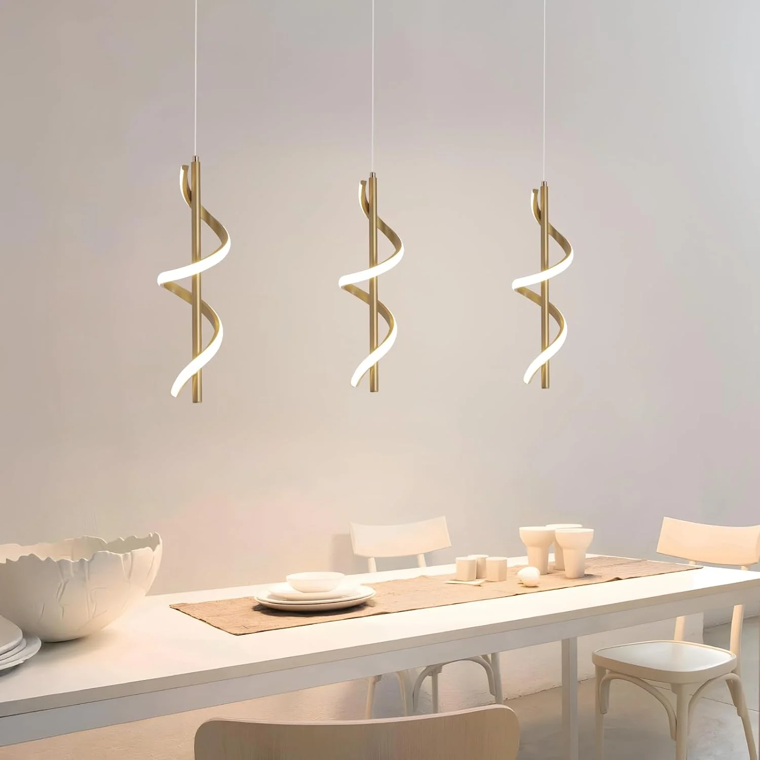 چراغ آویز طلایی مدرن YATAI، ارتفاع قابل تنظیم 120 سانتی متر، ال ای دی 13 وات، سه رنگ قابل تنظیم (3000K-6000K)، نصب نیمه فرورفته سقفی آلومینیومی و اکریلیک برای غذاخوری، آشپزخانه، کنار تخت چراغ آویز طلایی مدرن YATAI، ارتفاع قابل تنظیم 120 سانتی متر، ال ای دی 13 وات، سه رنگ قابل تنظیم (3000K-6000K)، نصب نیمه فرورفته سقفی آلومینیومی و اکریلیک برای غذاخوری، آشپزخانه، کنار تخت