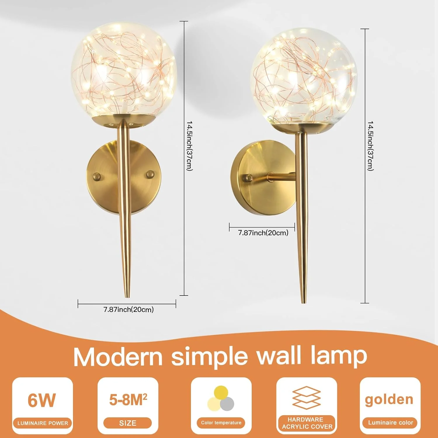 چراغ دیواری LED مدرن YATAI، چراغ دیواری اتاق خواب راهرو، چراغ دیواری کنار تخت با سایه شیشه ای، چراغ اتاق خواب نشیمن راهرو راه پله، 6 وات چراغ دیواری LED مدرن YATAI، چراغ دیواری اتاق خواب راهرو، چراغ دیواری کنار تخت با سایه شیشه ای، چراغ اتاق خواب نشیمن راهرو راه پله، 6 وات