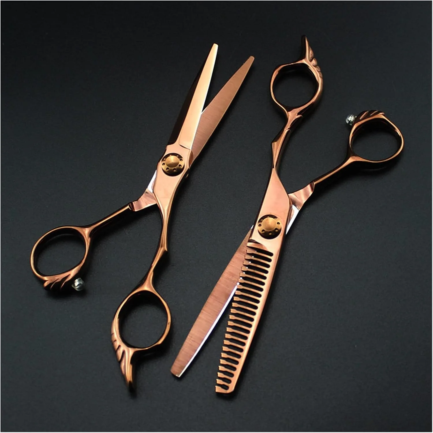 Shears For Hair Cutting 6 Inch Barber Scissors, Hair Salon, Flat Scissors, Rose Gold Hairdressing Scissors, Beauty Scissors, Thinning Scissors Hair Cutting Kit Shears For Hair Cutting 6 Inch Barber Scissors, Hair Salon, Flat Scissors, Rose Gold Hairdressing Scissors, Beauty Scissors, Thinning Scissors Hair Cutting Kit