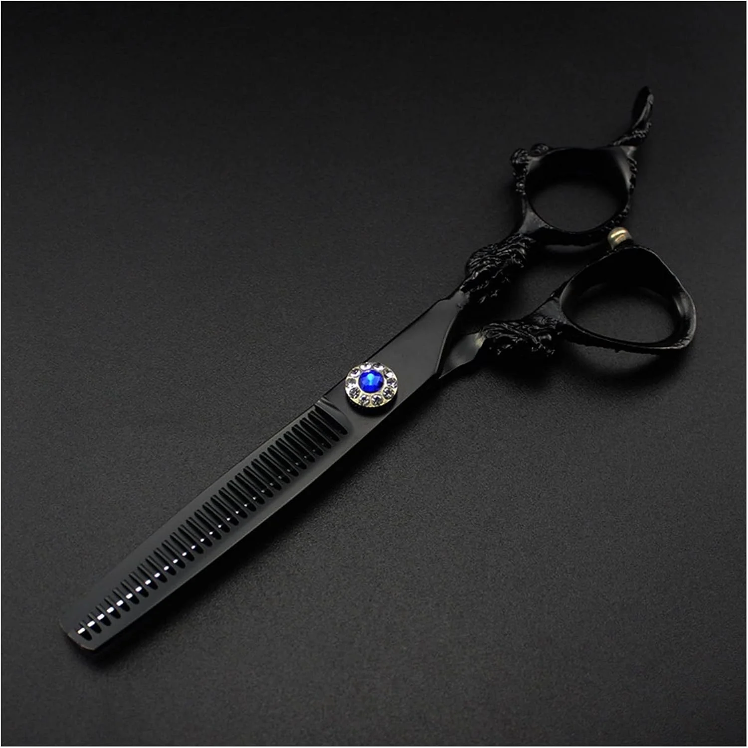 Shears For Hair Cutting 6 Inch Black Barber Scissors, Flat Cut, Thin Cut, Beauty Scissors, Hairdressing Scissors, Hair Salon Hair Cutting Kit-Set Shears For Hair Cutting 6 Inch Black Barber Scissors, Flat Cut, Thin Cut, Beauty Scissors, Hairdressing Scissors, Hair Salon Hair Cutting Kit-Set