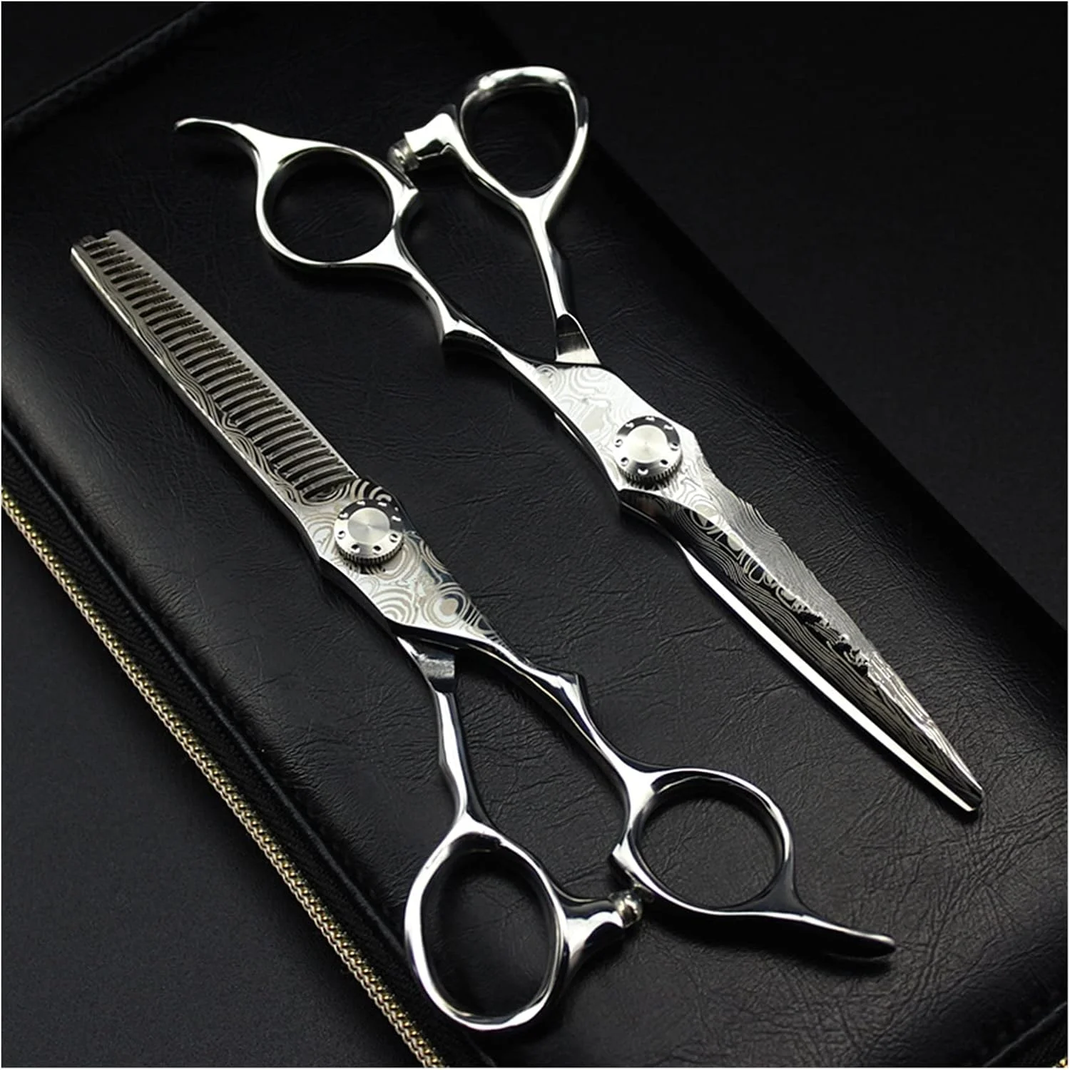 Shears For Hair Cutting 6 Inch Barber Scissors, Beauty Scissors, Hairdressing Scissors, Hair Salon, Thinning Scissors, Flat Scissors Hair Cutting Kit Set-B Shears For Hair Cutting 6 Inch Barber Scissors, Beauty Scissors, Hairdressing Scissors, Hair Salon, Thinning Scissors, Flat Scissors Hair Cutting Kit Set-B