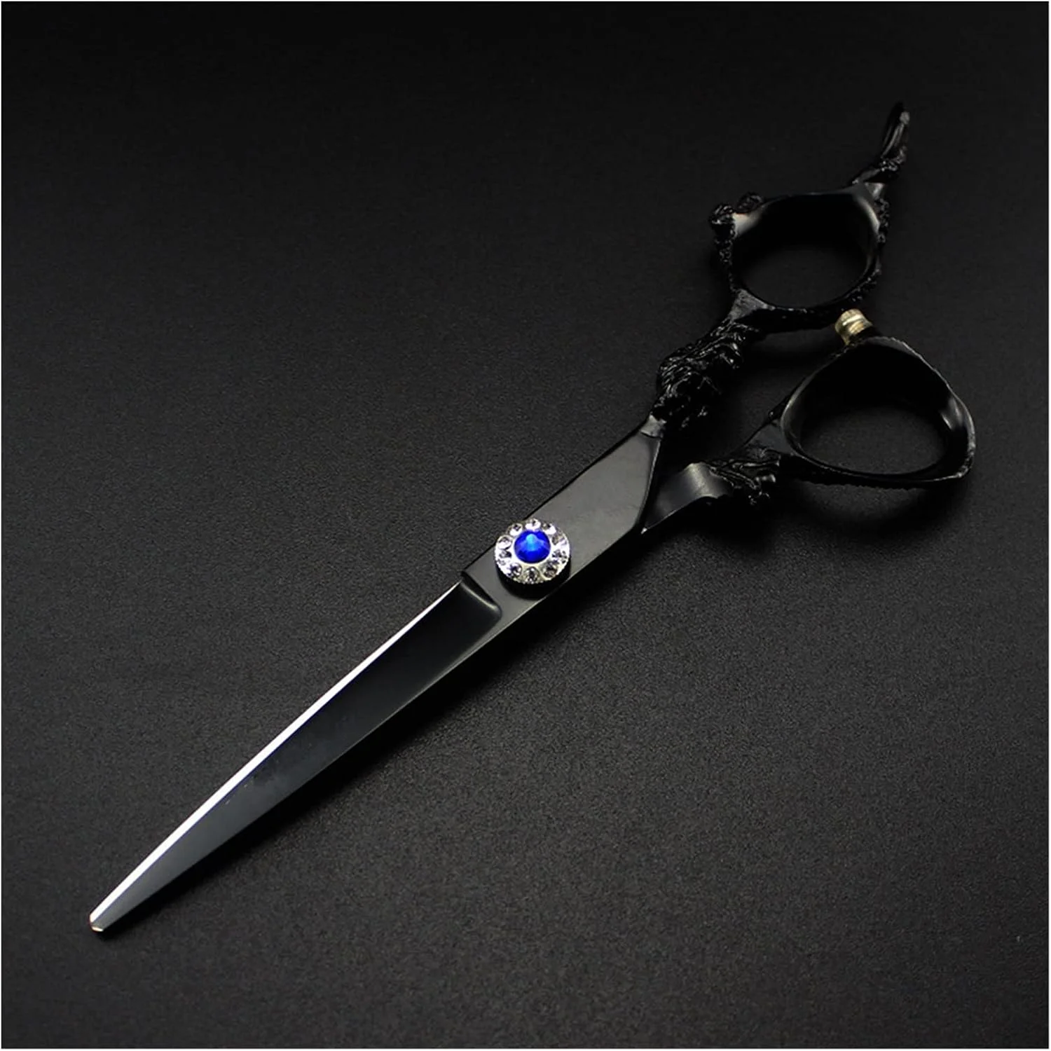 Shears For Hair Cutting 6 Inch Black Barber Scissors, Flat Cut, Thin Cut, Beauty Scissors, Hairdressing Scissors, Hair Salon Hair Cutting Kit-Set Shears For Hair Cutting 6 Inch Black Barber Scissors, Flat Cut, Thin Cut, Beauty Scissors, Hairdressing Scissors, Hair Salon Hair Cutting Kit-Set