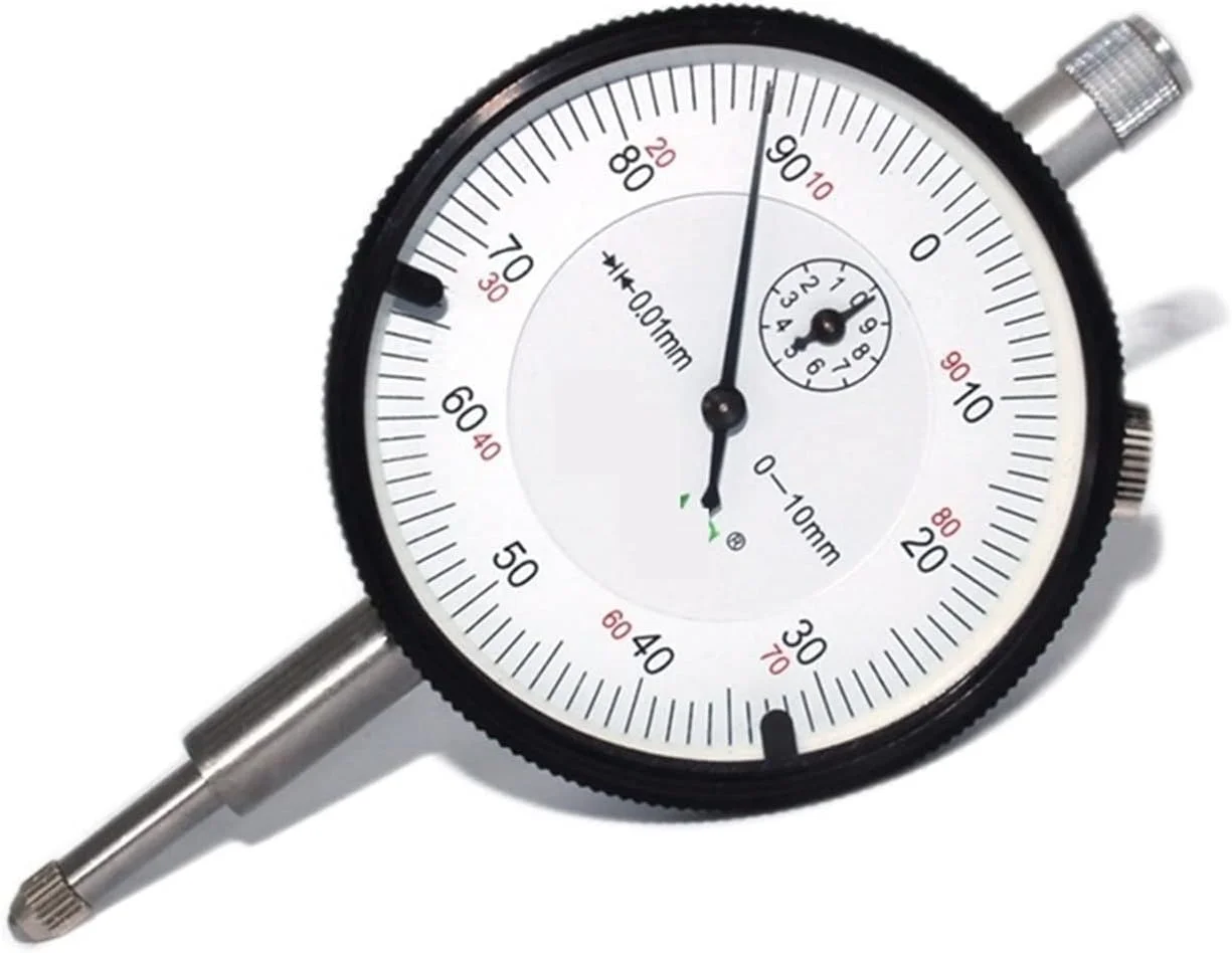 GZDZHP Dial Indicator Dial Indicator 0-10mm Precision 0.01mm Dial Indicators Gauge Meter Resolution Indicator Gauge Measure Instrument Tool (Color : CDWAS Dial Indicator, Size : Small)(Cdwas Black)