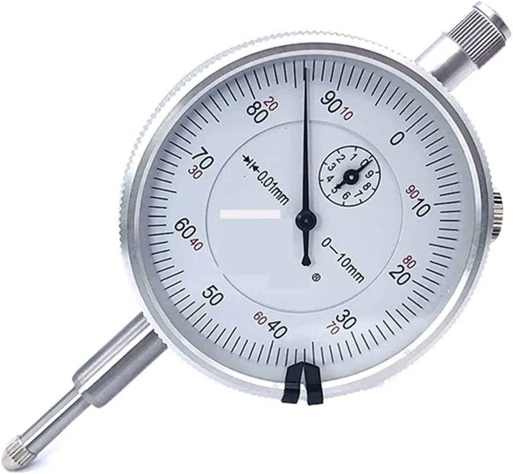 GZDZHP Dial Indicator Dial Indicator 0-10mm Precision 0.01mm Dial Indicators Gauge Meter Resolution Indicator Gauge Measure Instrument Tool (Color : CDWAS Dial Indicator, Size : Small)(Cdwas Black)