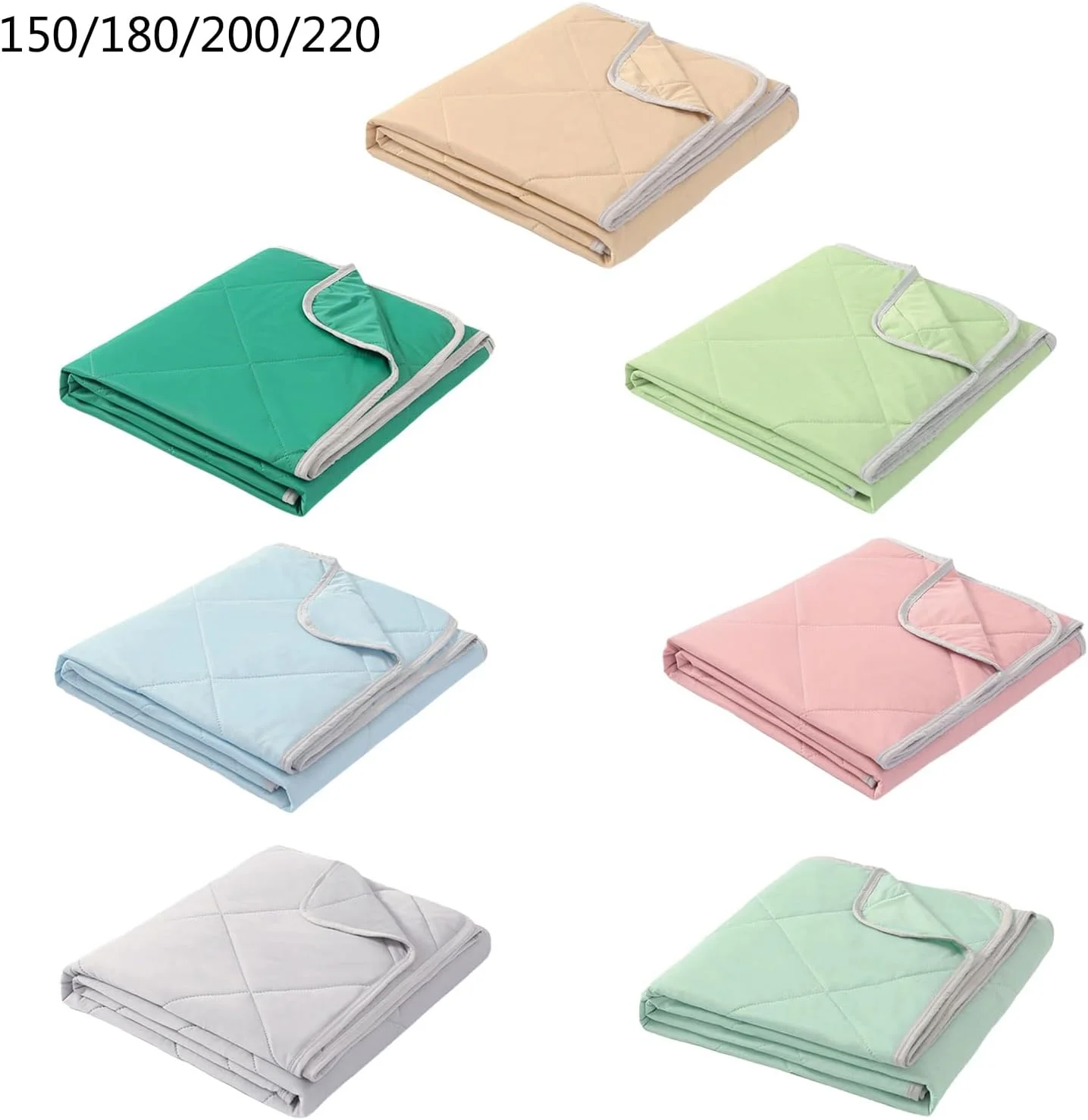 لحاف خنک کننده هوا مطبوع برای تخت خواب، پتوی خنک دو طرفه، لحاف خنک