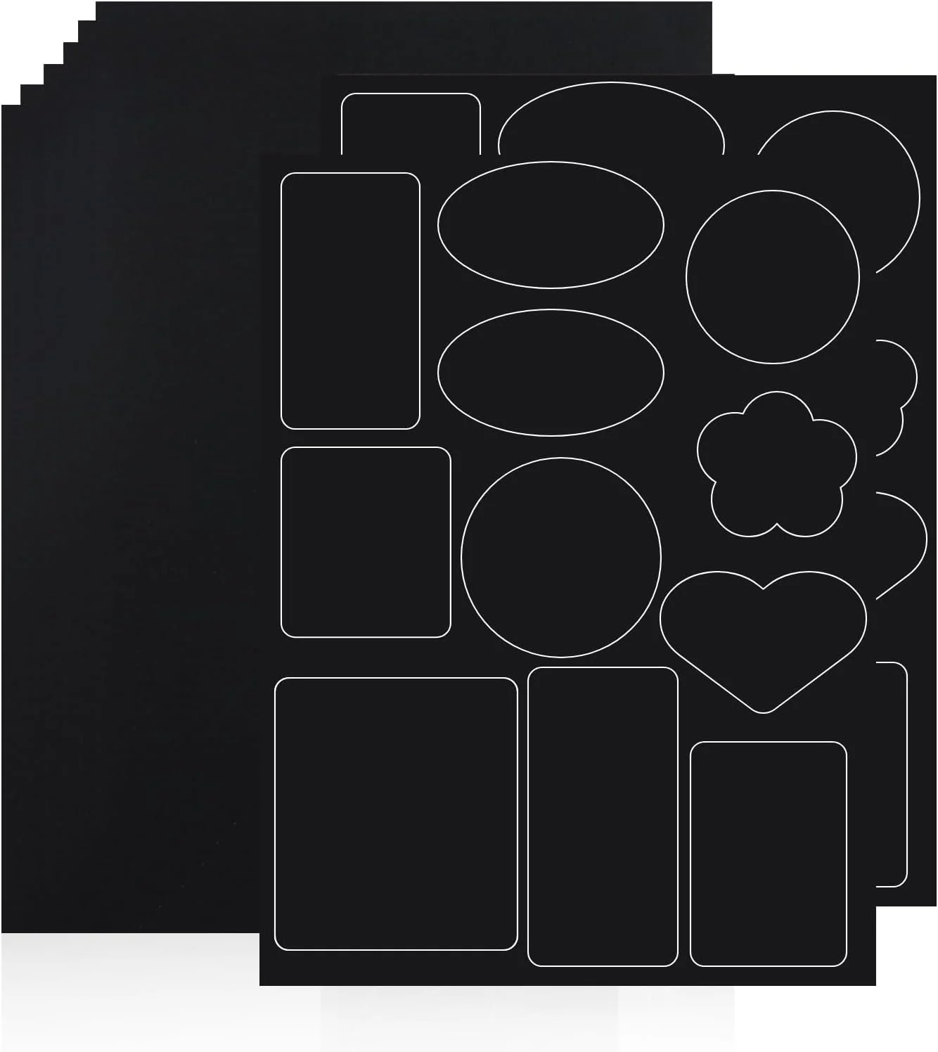 بسته 8 عددی وصله های تعمیر نایلونی خود چسب ضد آب Anrbb - مناسب برای تعمیر کاپشن های پَر، ژاکت، چادر، کیسه خواب (مشکی)