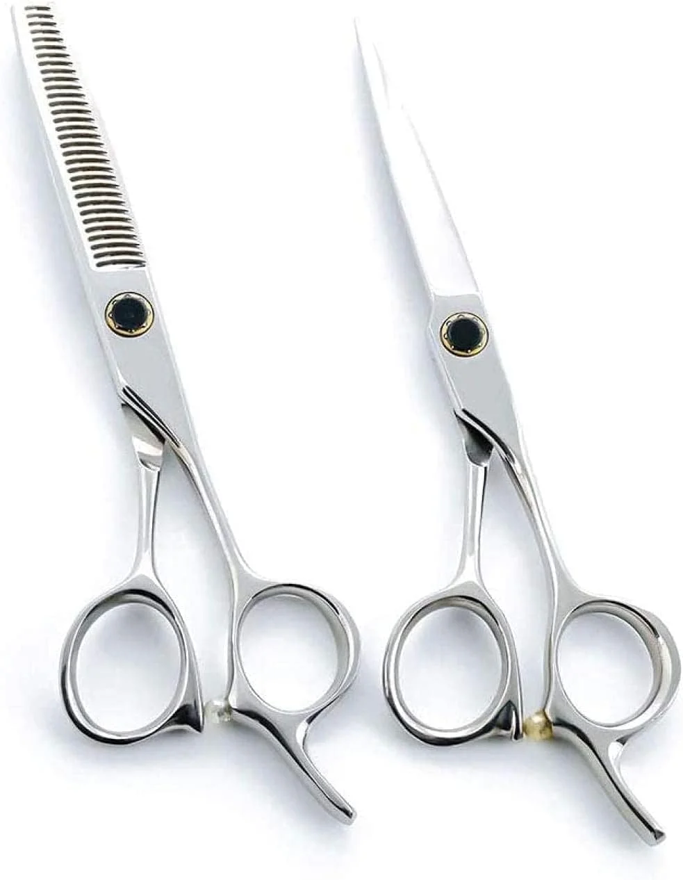 قیچی آرایشگری استیل ضد زنگ 6.0 اینچ، قیچی پیتاژ مو، بلبرینگ 440C، حرفه ای، نقره ای 6 اینچ قیچی آرایشگری استیل ضد زنگ 6.0 اینچ، قیچی پیتاژ مو، بلبرینگ 440C، حرفه ای، نقره ای 6 اینچ