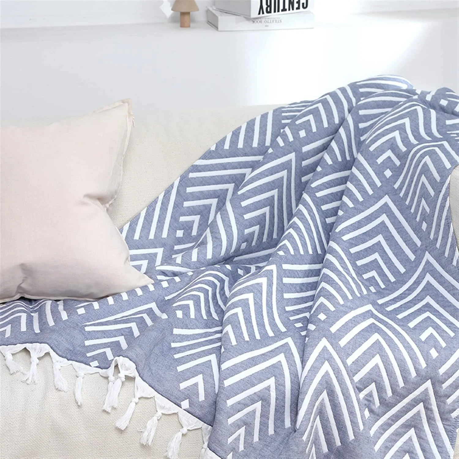 پتو نخی مدرن WMGSDWB، مناسب خوابگاه، لحاف خنک تابستانی، حوله، پتو مسافرتی فضای باز، روکش مبل، ملحفه نرم (120x150 سانتی متر) پتو نخی مدرن WMGSDWB، مناسب خوابگاه، لحاف خنک تابستانی، حوله، پتو مسافرتی فضای باز، روکش مبل، ملحفه نرم (120x150 سانتی متر)