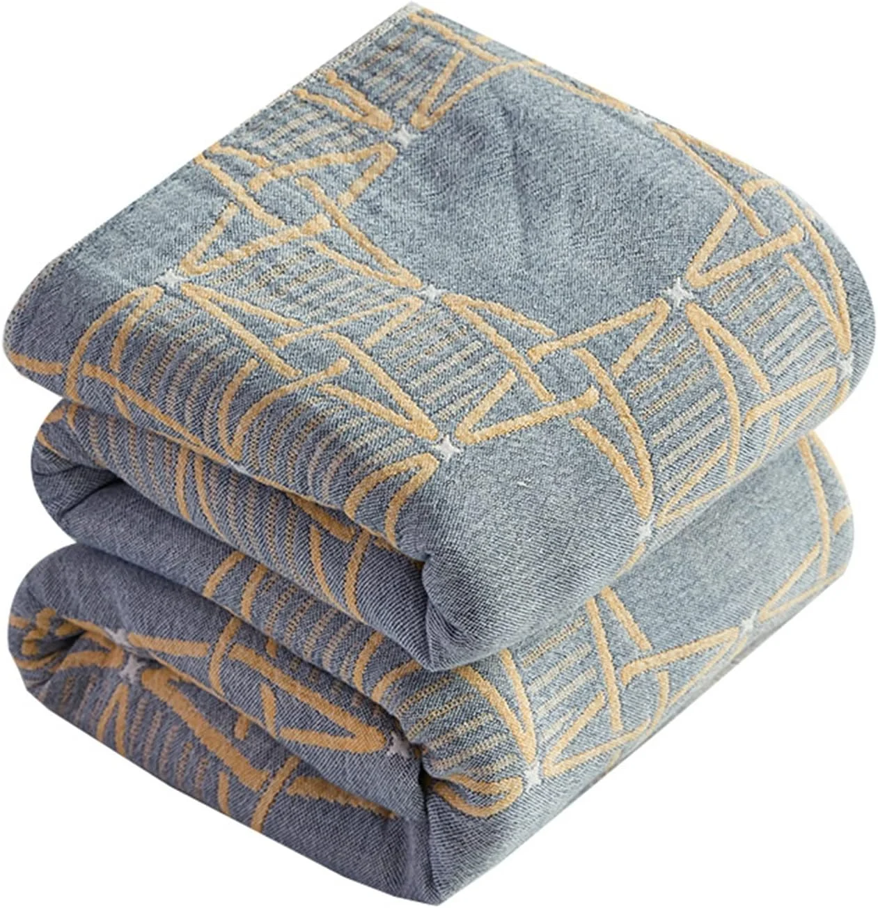 WMGSDWB Blankets Decorative Sofa Bed Throw Blanket Pure Cotton Gauze Summer Quilt Multicolor Double Bedspreads Cover Blankets(200x230cm)