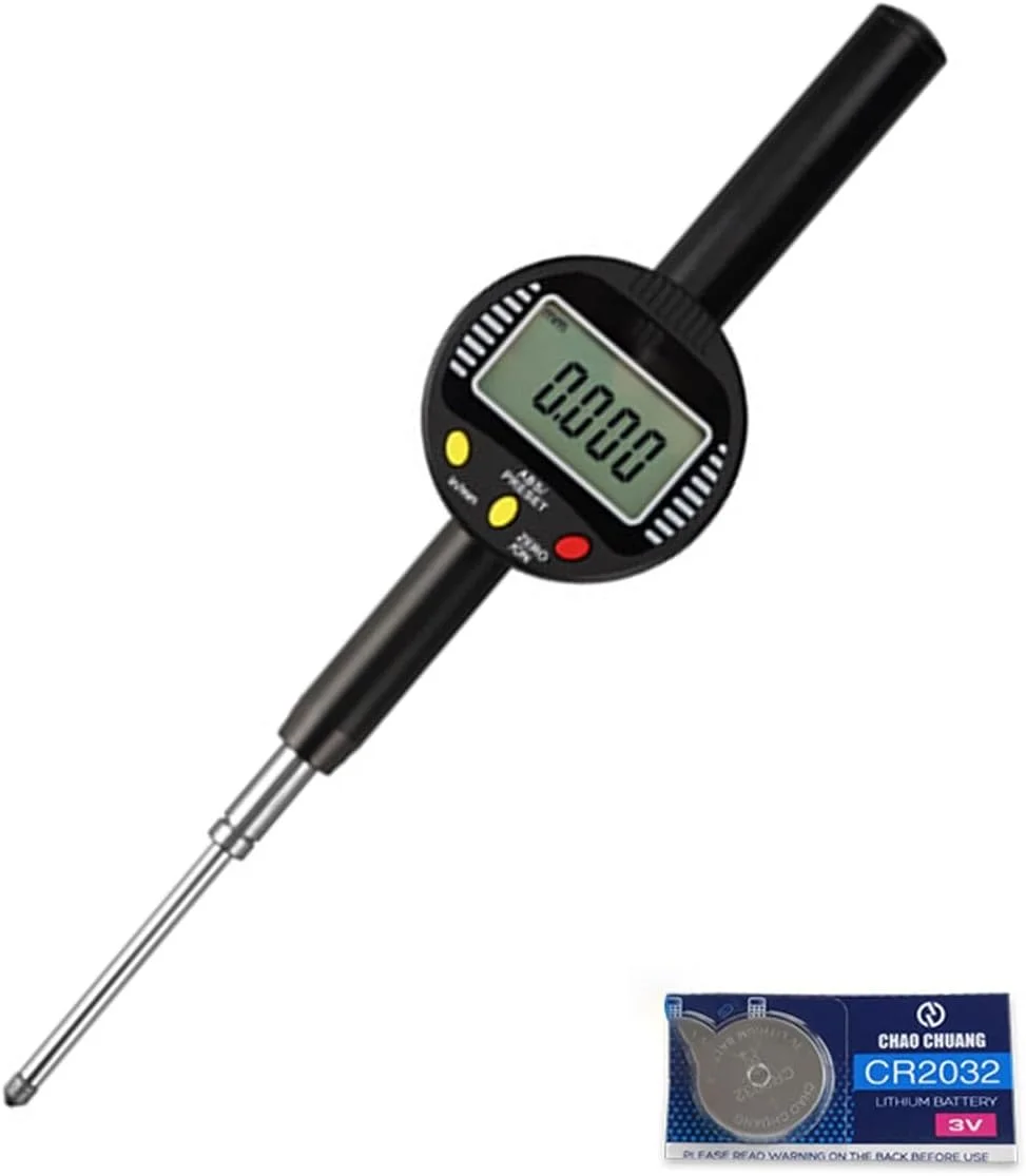 اندیکاتور دیجیتال الکترونیکی، ابزار تست میکرومتر دیجیتال با دقت بالا، گیج اندیکاتور میکرون، محدوده اندازه گیری 0-50.8 میلی متر، برای ماشینکاری، اندازه گیری دقیق اندیکاتور دیجیتال الکترونیکی، ابزار تست میکرومتر دیجیتال با دقت بالا، گیج اندیکاتور میکرون، محدوده اندازه گیری 0-50.8 میلی متر، برای ماشینکاری، اندازه گیری دقیق