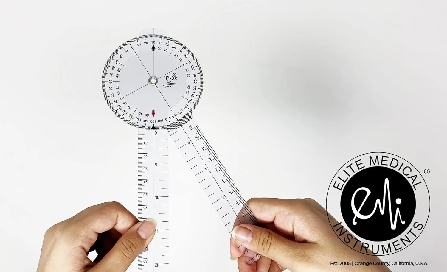 ست گونیومتر ابزار پزشکی الیت مدل EMI EGM-427TM شامل سایزهای 12 اینچ، 8 اینچ و متر نواری - 3 تکه