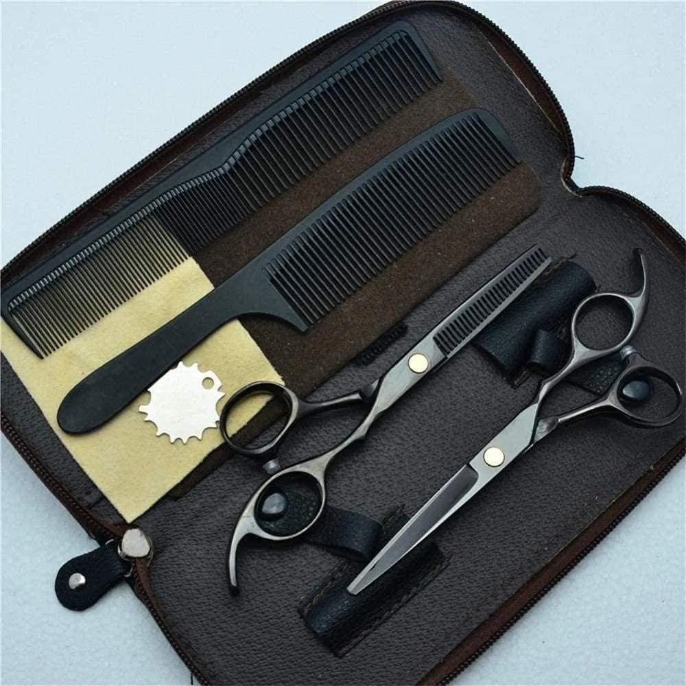 قیچی آرایشگری حرفه ای و قیچی پیتاژ با دسته چرخان 360 درجه، 5.5 اینچ و 6 اینچ، به همراه کیف قیچی - مناسب برای آرایشگران و استفاده خانگی قیچی آرایشگری حرفه ای و قیچی پیتاژ با دسته چرخان 360 درجه، 5.5 اینچ و 6 اینچ، به همراه کیف قیچی - مناسب برای آرایشگران و استفاده خانگی