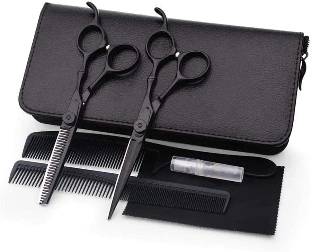 ست قیچی آرایشگری حرفه ای، قیچی پیرایشگری، ابزار طراحی مدل مو سالن