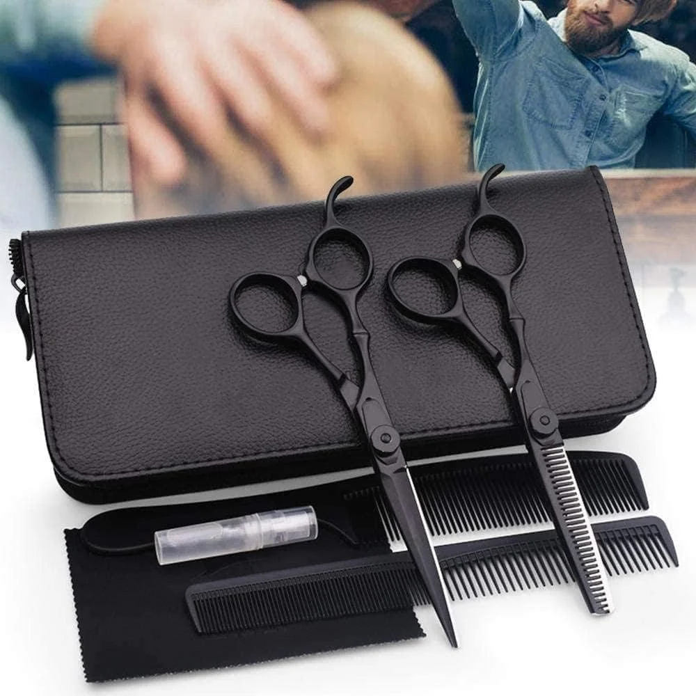 ست قیچی آرایشگری حرفه ای، قیچی پیرایشگری، ابزار طراحی مدل مو سالن ست قیچی آرایشگری حرفه ای، قیچی پیرایشگری، ابزار طراحی مدل مو سالن