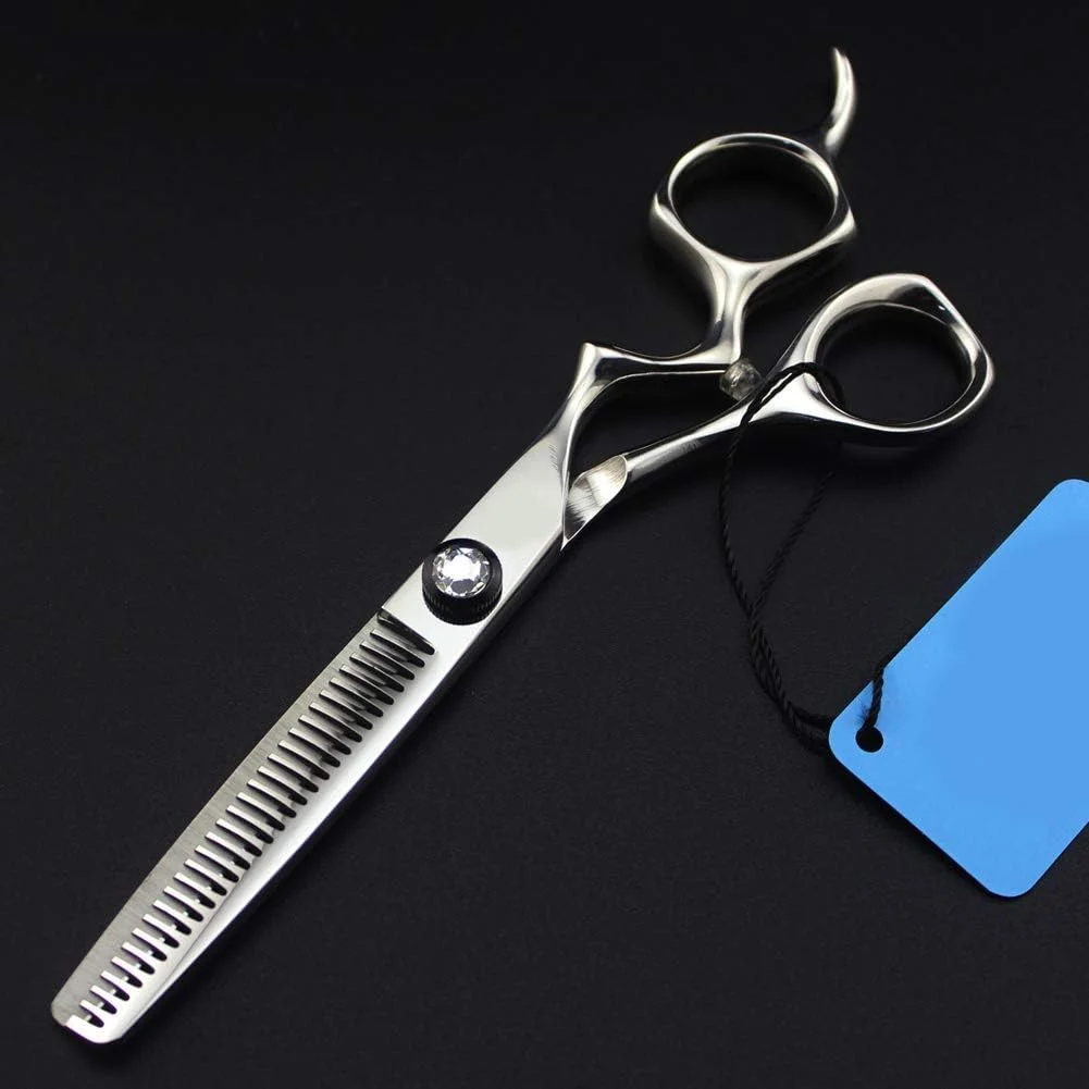 قیچی آرایشگری مو، تجهیزات حرفه ای آرایشگری استیل ضد زنگ و مجموعه هرس و نازک کننده (ست 6 اینچی)، قیچی آرایشگری