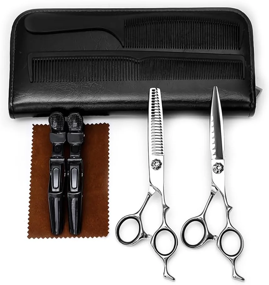 قیچی آرایشگری مو، قیچی آرایشگری حرفه ای 6 اینچی 440C CNC، قیچی دندانه دار آرایشگری حرفه ای، قیچی تخت، قیچی کم حجم کننده مو، مناسب برای آرایشگاه قیچی آرایشگری مو، قیچی آرایشگری حرفه ای 6 اینچی 440C CNC، قیچی دندانه دار آرایشگری حرفه ای، قیچی تخت، قیچی کم حجم کننده مو، مناسب برای آرایشگاه