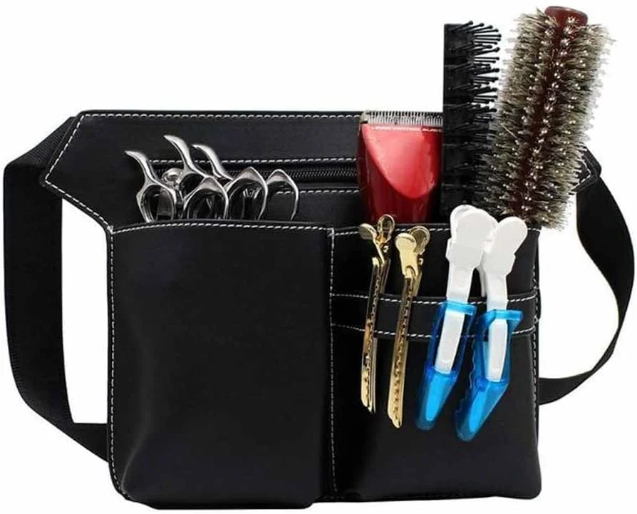 کیف قیچی آرایشگری حرفه ای XYJPCC، کیف کمری ابزار آرایشگری سالن مو (رنگ: D)