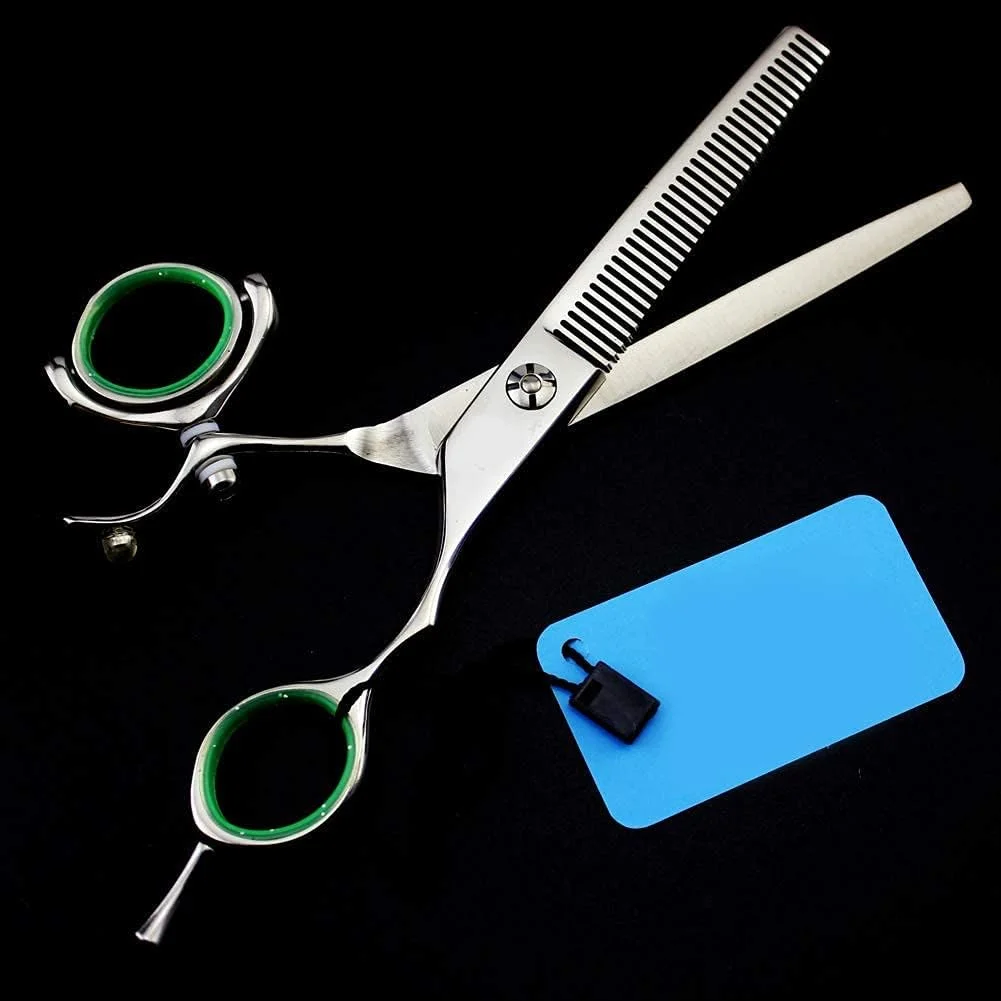قیچی آرایشگری مو، قیچی حرفه ای اصلاح مو، قیچی پیتاژ مو، ابزار پیرایشگری برای آرایشگر (ست 5.5 اینچی)، قیچی آرایشگری قیچی آرایشگری مو، قیچی حرفه ای اصلاح مو، قیچی پیتاژ مو، ابزار پیرایشگری برای آرایشگر (ست 5.5 اینچی)، قیچی آرایشگری