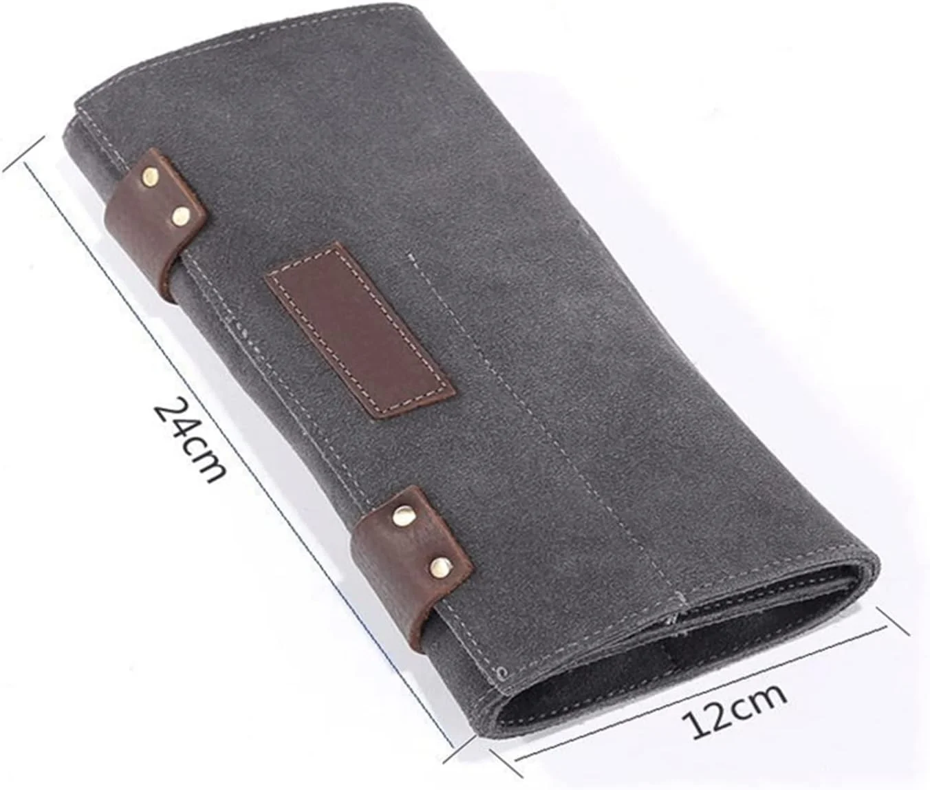 کیف آرایشگری WAYOM، کیف قیچی آرایشگری حرفه ای چرمی اصل، کیف تاشو ابزار قیچی آرایشگر سالن با 12 جیب (رنگ: خاکستری) کیف آرایشگری WAYOM، کیف قیچی آرایشگری حرفه ای چرمی اصل، کیف تاشو ابزار قیچی آرایشگر سالن با 12 جیب (رنگ: خاکستری)