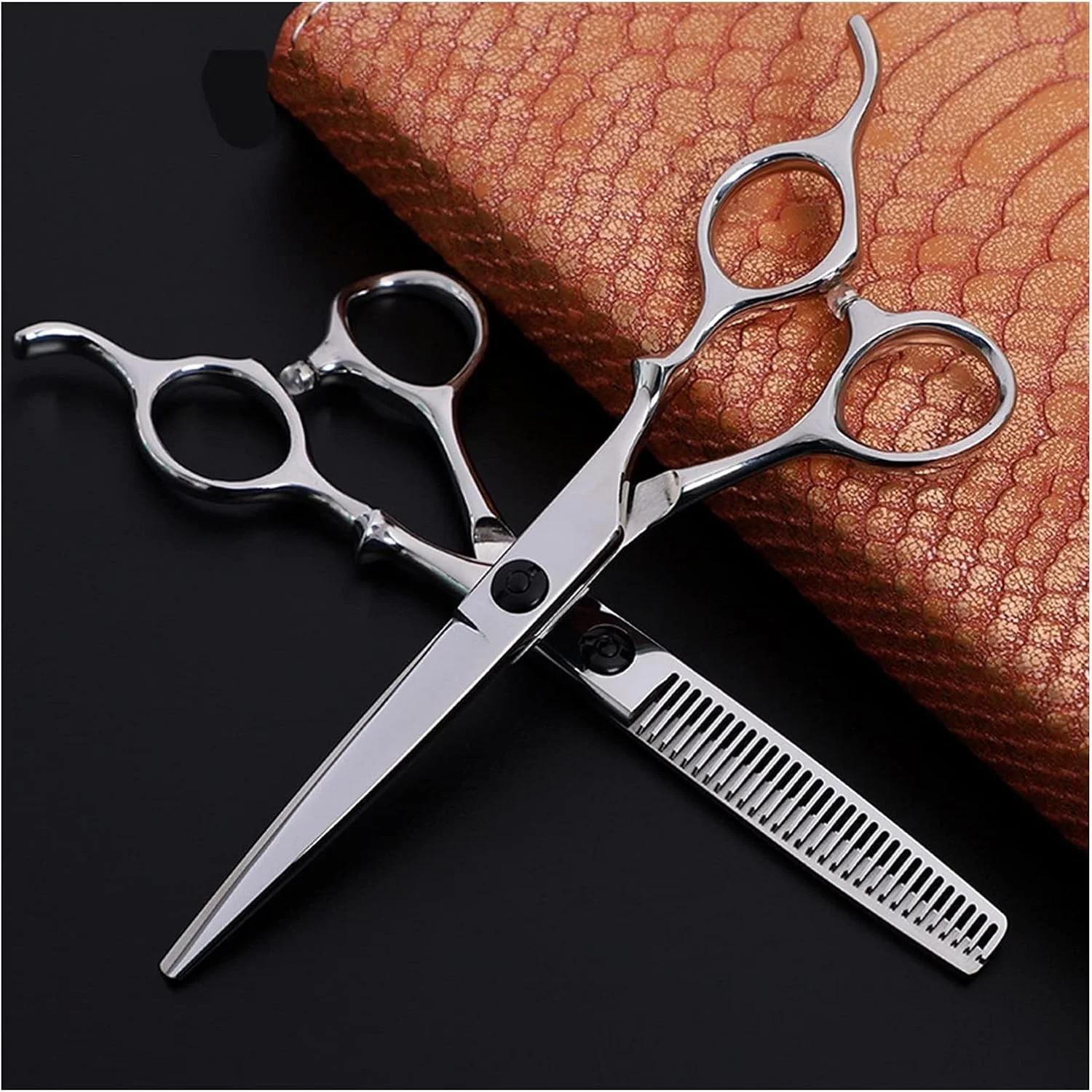 ست قیچی دندانه دار تخت، قیچی آرایشگری دسته گره ای 6.0 اینچی، قیچی آرایشگری، قیچی چتری، قیچی اصلاح مو ست قیچی دندانه دار تخت، قیچی آرایشگری دسته گره ای 6.0 اینچی، قیچی آرایشگری، قیچی چتری، قیچی اصلاح مو