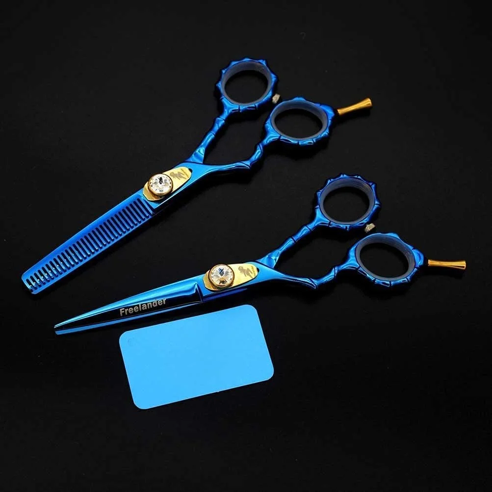 قیچی آرایشگری، قیچی اصلاح مو سری چپ دست، مناسب آرایشگران حرفه ای و برش دقیق برای افراد چپ دست، رنگین کمانی، قیچی آرایشگاهی