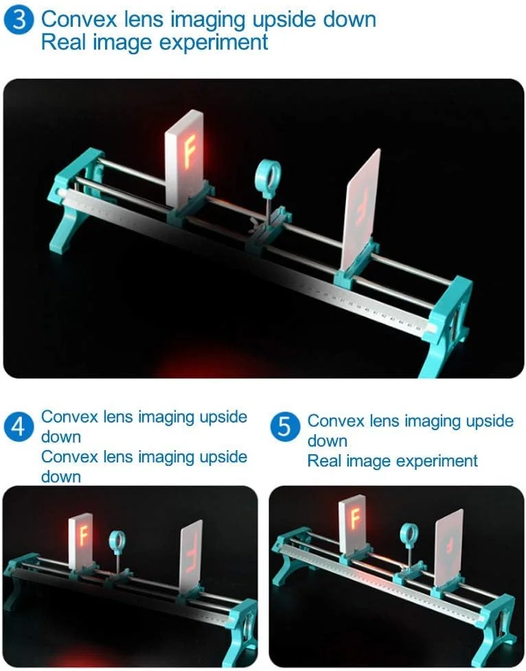 مجموعه آموزشی فیزیک نوری XOSHHS بدون نیاز به مونتاژ، نیمکت نوری تجهیزات آزمایشگاهی با جعبه نگهداری، 30 قطعه لوازم جانبی تجهیزات آموزشی برای معلمان و دانش آموزان