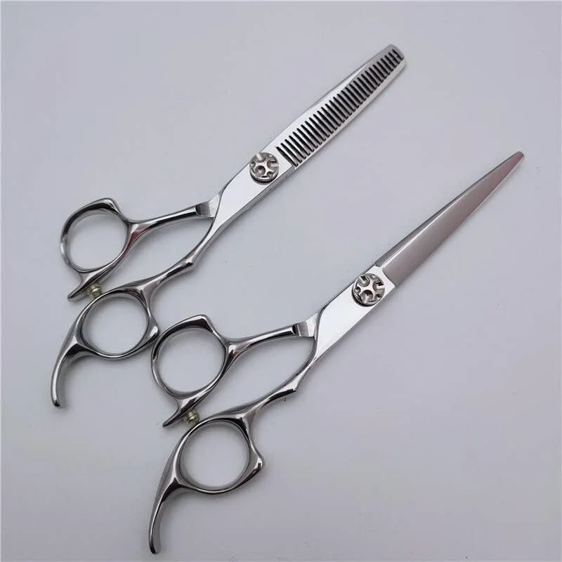 Barber Scissors Hair Cutting Scissors, 6 Inch Professional 440C Upscal Scissor Hair Scissors Cutting Barber Haircut Thinning Shears Hairdresser Scissors Set Barber Scissors Hair Cutting Scissors, 6 Inch Professional 440C Upscal Scissor Hair Scissors Cutting Barber Haircut Thinning Shears Hairdresser Scissors Set