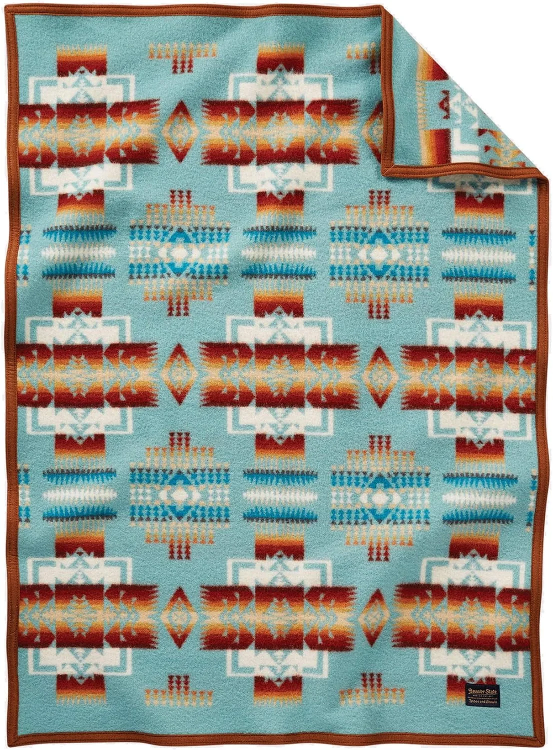 پتوی نوزاد پندلتون طرح چیف جوزف - آبی