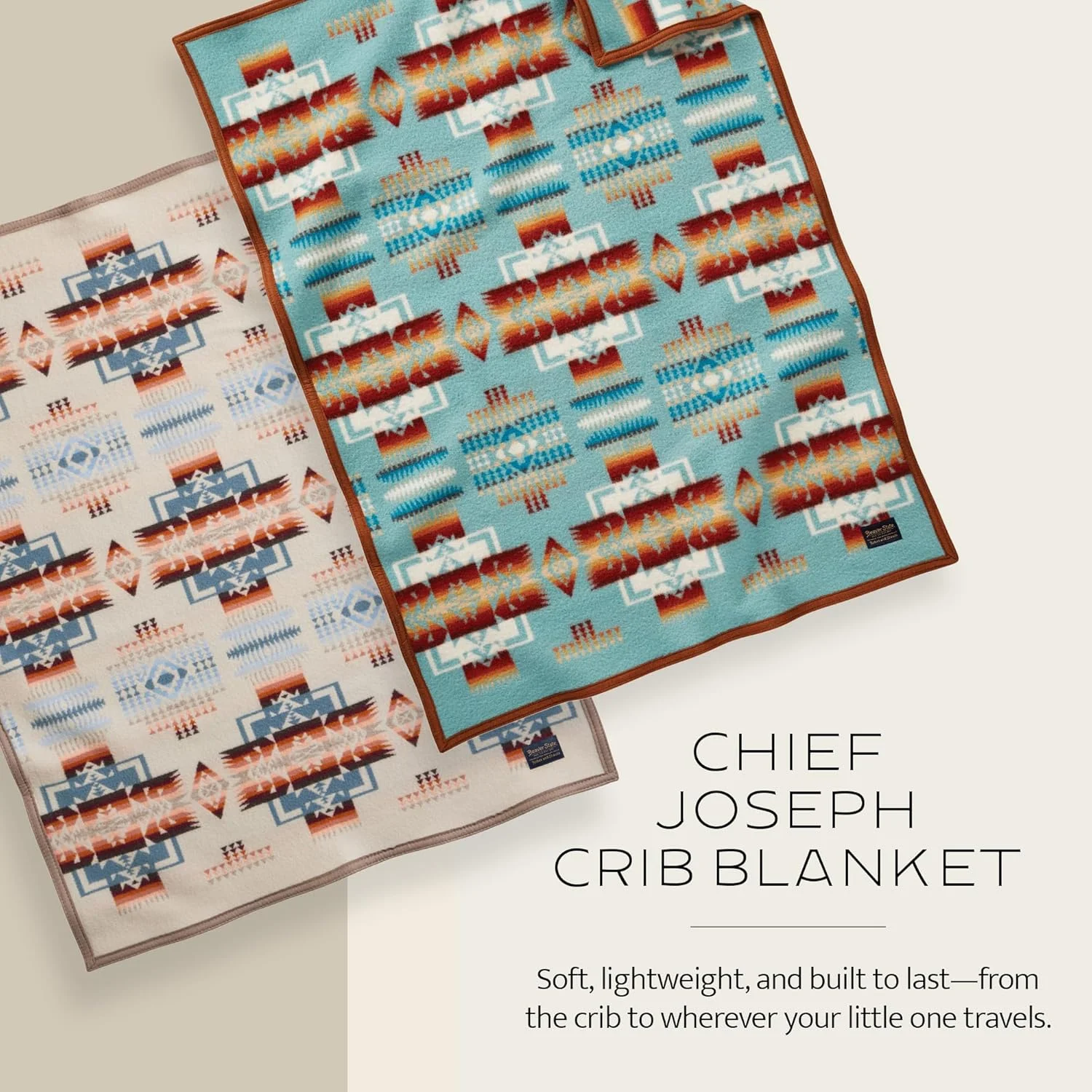 پتوی نوزاد پندلتون طرح چیف جوزف - آبی