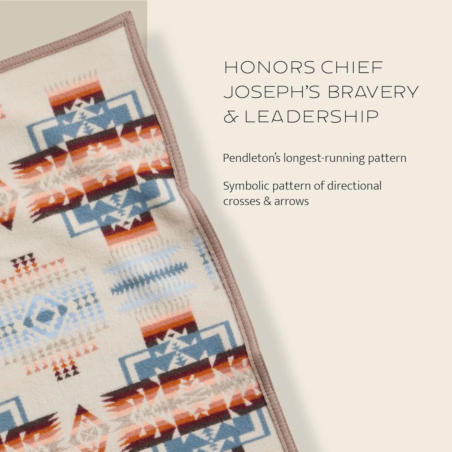 پتوی نوزاد پندلتون طرح چیف جوزف - آبی