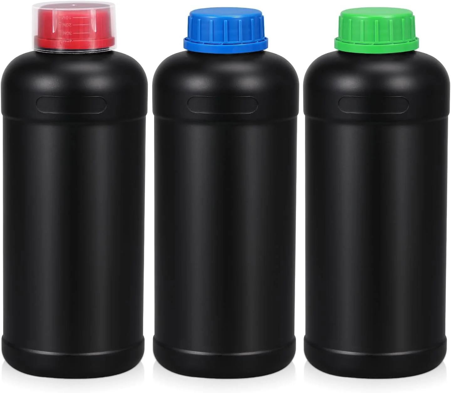 بطری های نگهداری مواد شیمیایی تاریکخانه ASEVAT، 1000 میلی لیتر، ظروف پلاستیکی HDPE با درب، ظروف خالی مایع برای تجهیزات پردازش و ظهور عکس فیلم، آزمایشگاه ها (3 عدد)