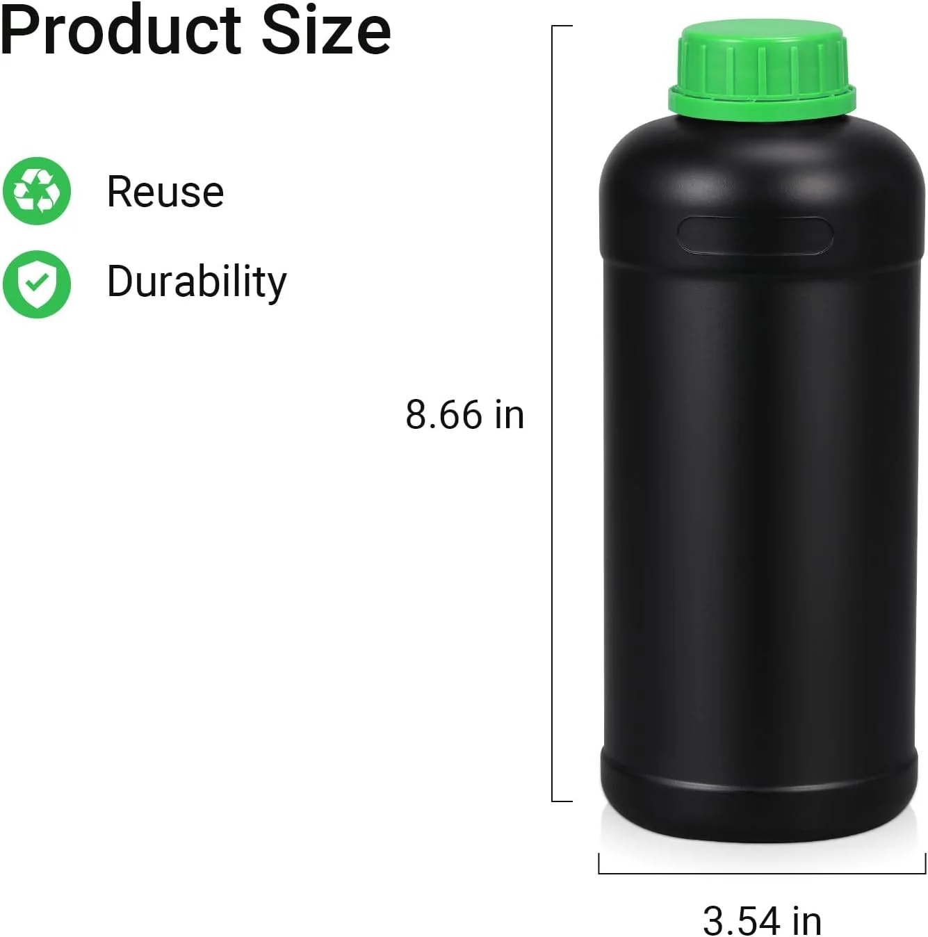 بطری های نگهداری مواد شیمیایی تاریکخانه ASEVAT، 1000 میلی لیتر، ظروف پلاستیکی HDPE با درب، ظروف خالی مایع برای تجهیزات پردازش و ظهور عکس فیلم، آزمایشگاه ها (3 عدد)