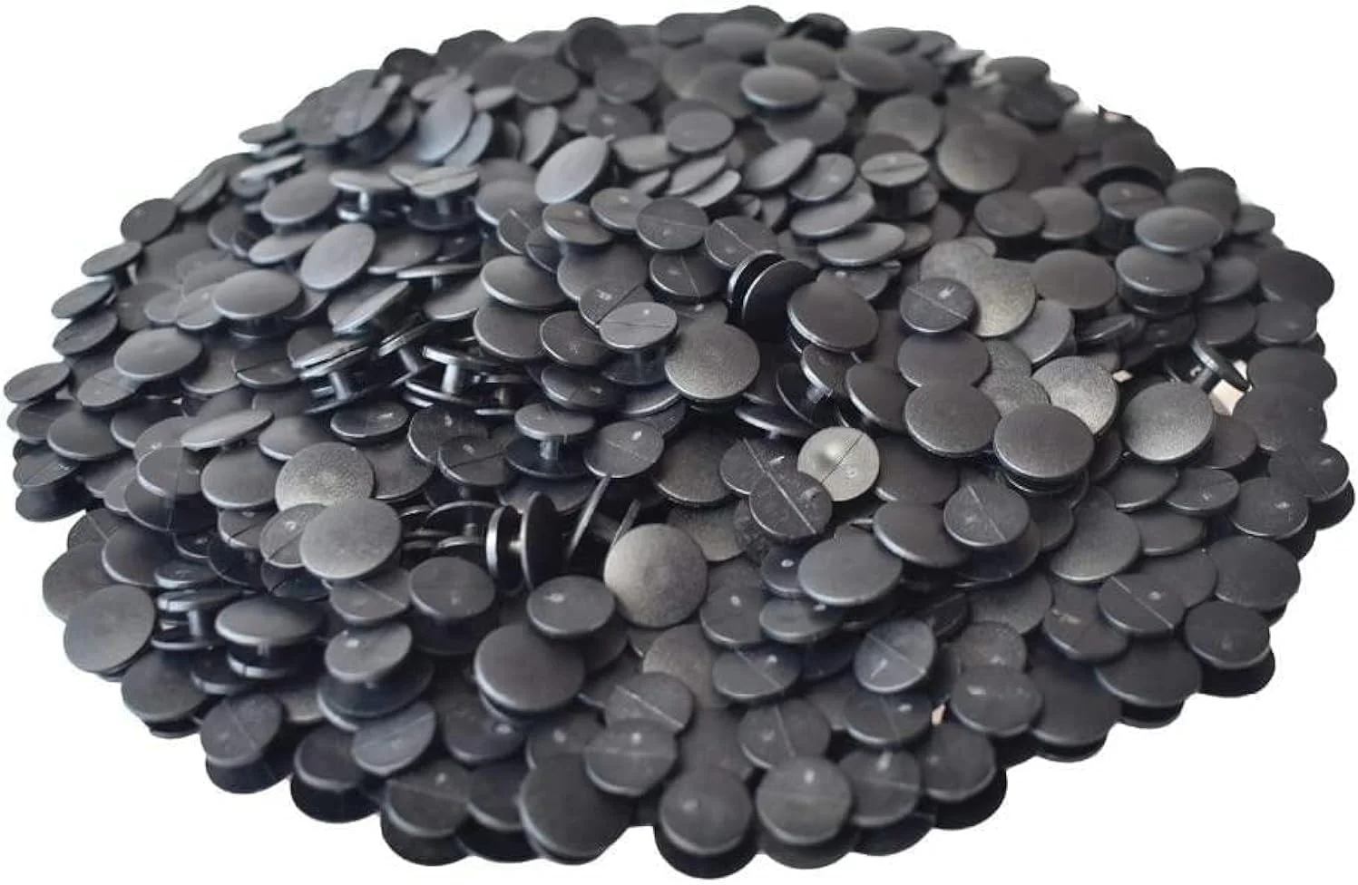 100 عدد دکمه پلاستیکی سگک مشکی در هر کیسه، لوازم جانبی دکمه کفش، تزئینات جذاب کفش تخت، برای قسمت پشتی، دستبند فرآوری شده حرفه ای