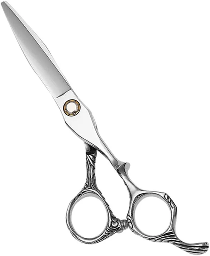 ست قیچی آرایشگری حرفه ای، قیچی آرایشگری استیل 440C با کیفیت بالا 6.0 اینچی، قیچی تیز آرایشگری برای آرایشگری، نازک کردن، بافت دهی، استفاده در سالن یا منزل