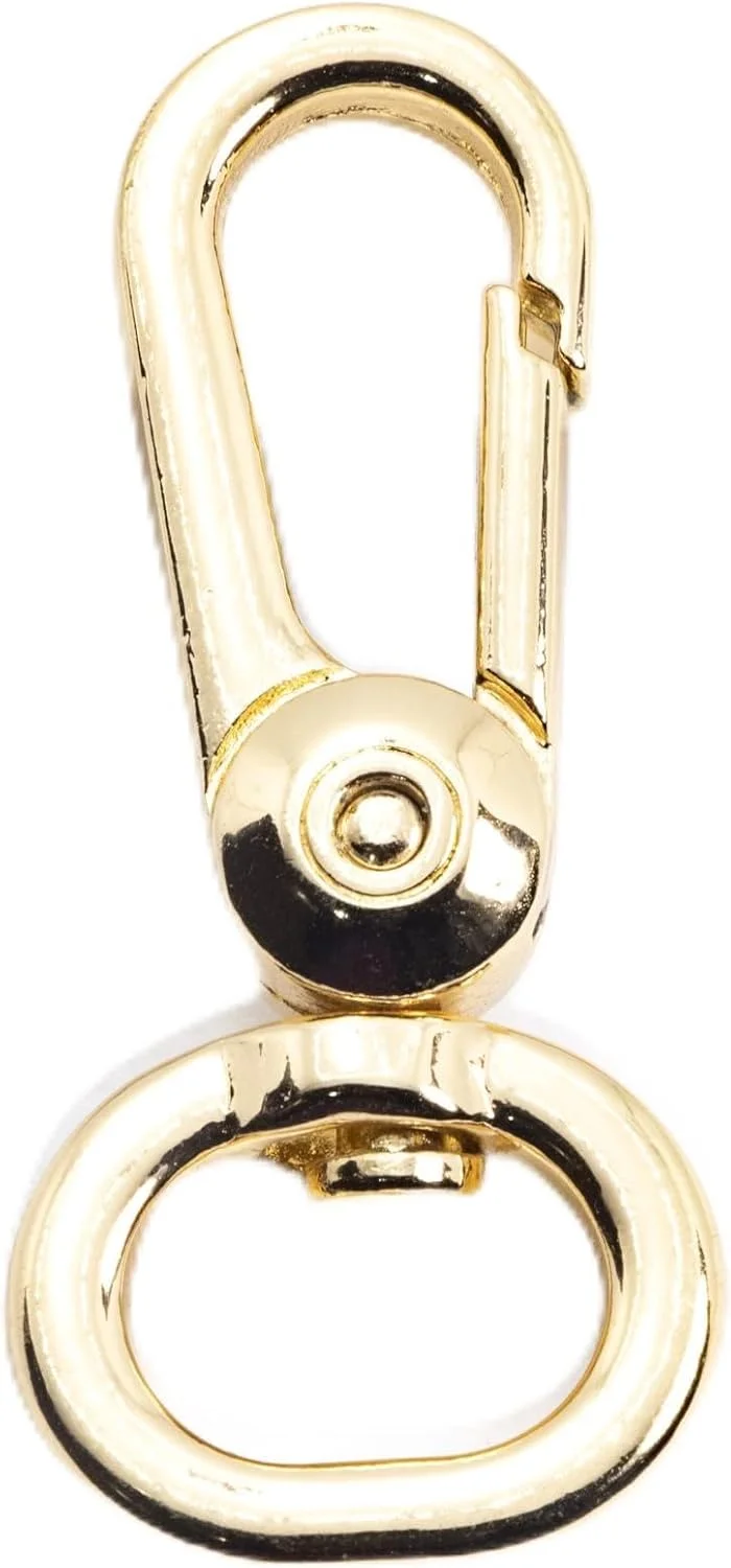 6 عدد سگک طلایی 7 سانتی متری برای بند کیف - قلاب های کارابین قابل حمل