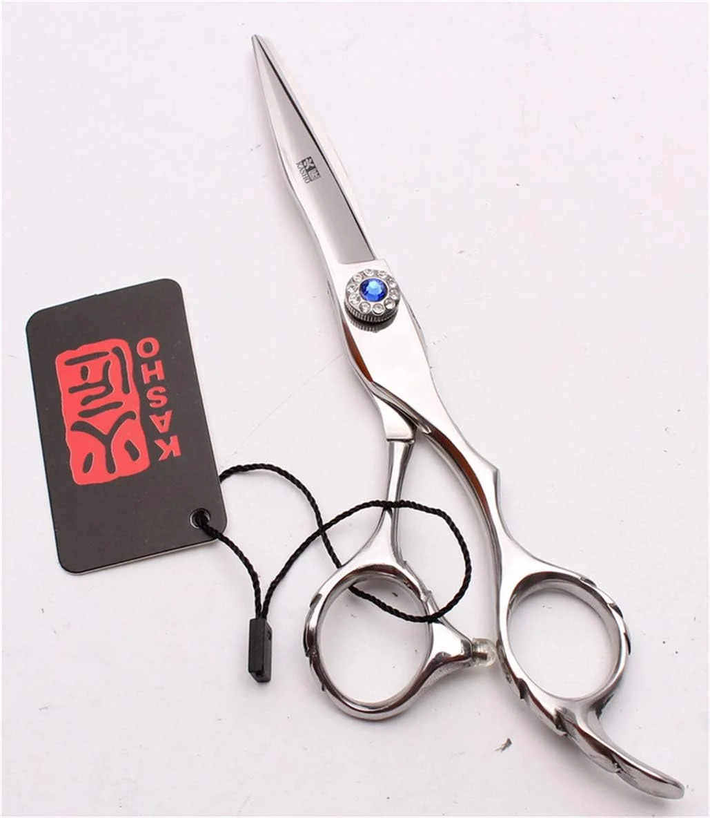 ست قیچی آرایشگری حرفه ای نقره ای 6.0 اینچی، قیچی های بافت دهنده و نازک کننده مو با فولاد 440C، مناسب برای آرایشگران راست دست، لوازم پیرایش مو برای منزل و سالن (پیچ آبی) ست قیچی آرایشگری حرفه ای نقره ای 6.0 اینچی، قیچی های بافت دهنده و نازک کننده مو با فولاد 440C، مناسب برای آرایشگران راست دست، لوازم پیرایش مو برای منزل و سالن (پیچ آبی)